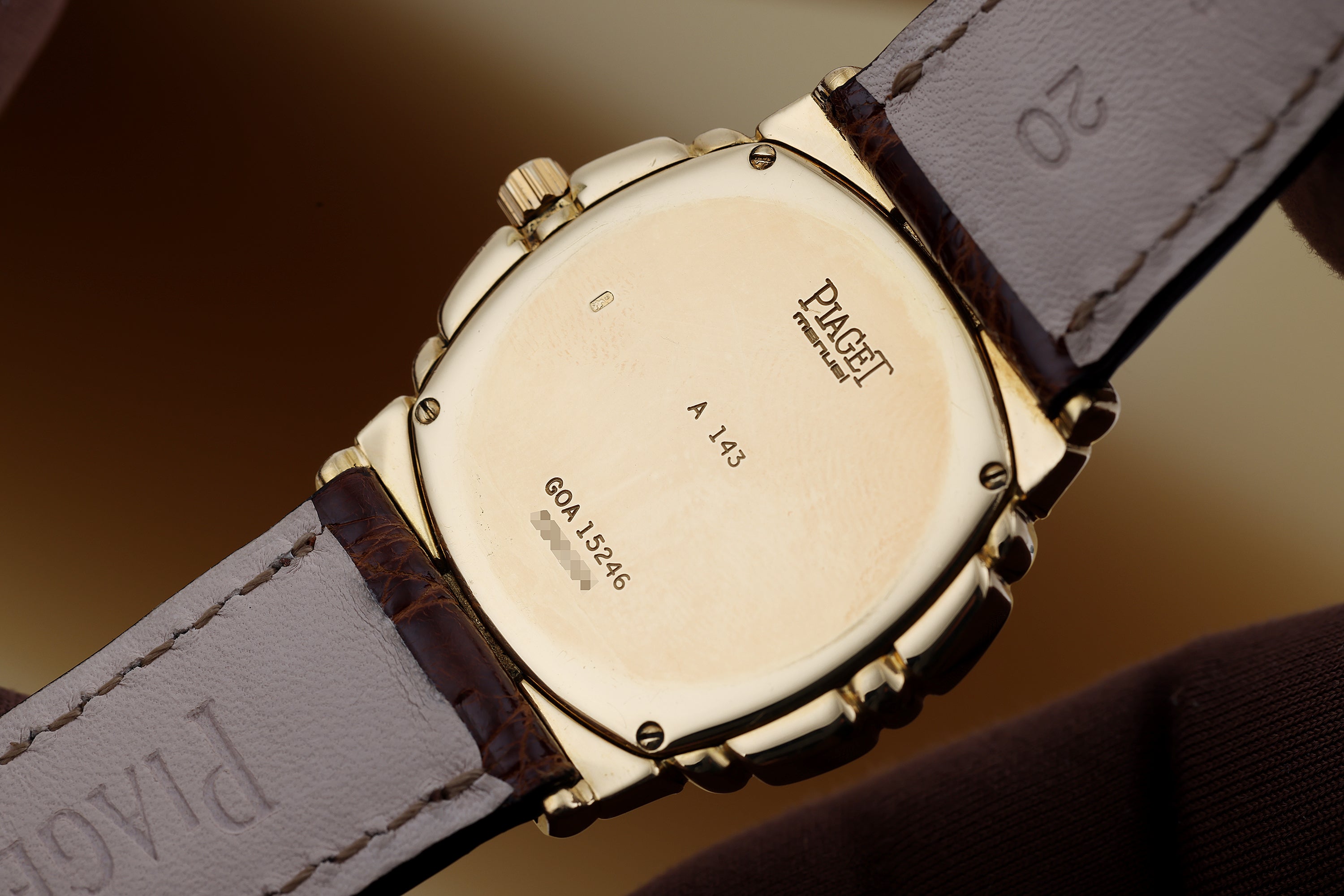Piaget Tanagra | REF. GOA 15246 | Pavé Diamond & Ruby Baguette Dial | 18k Yellow Gold | 33mm | Circa 1990's