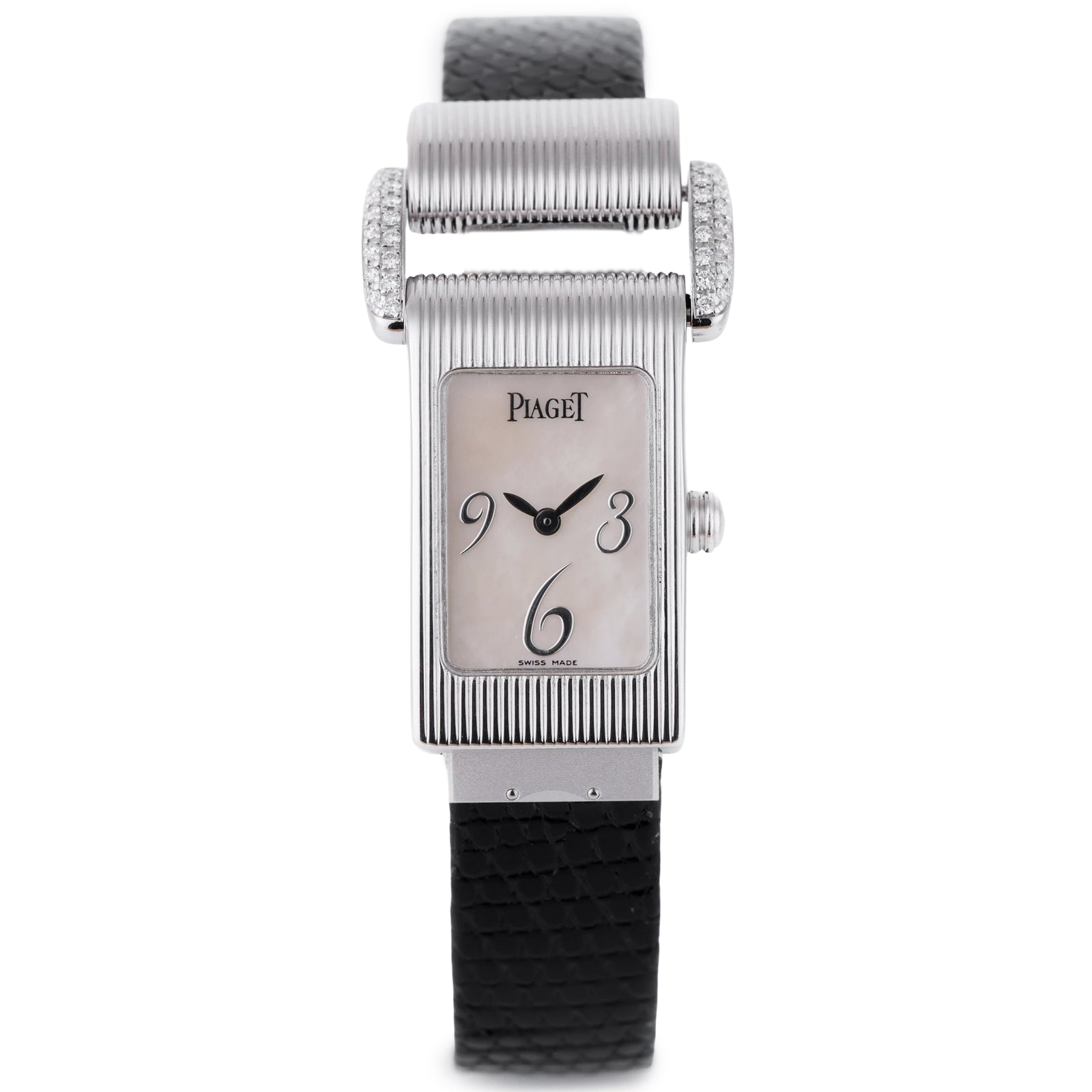 Piaget Miss Protocol | REF. 5322 | Mother of Pearl Bezel | Diamond Shoulders | 18k White Gold | 17mm