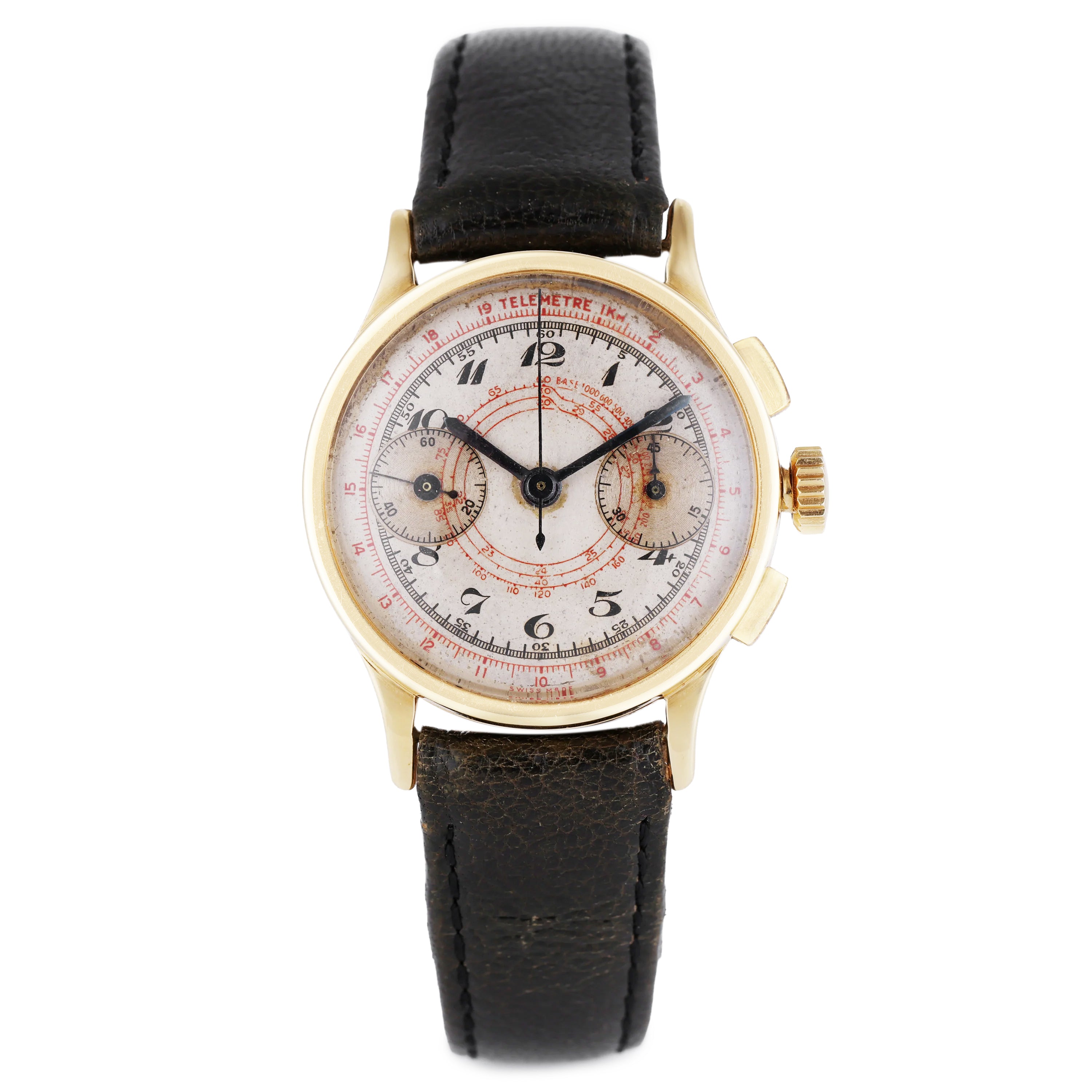 Universal Telemetre Chronograph | 18k Yellow Gold | 34mm