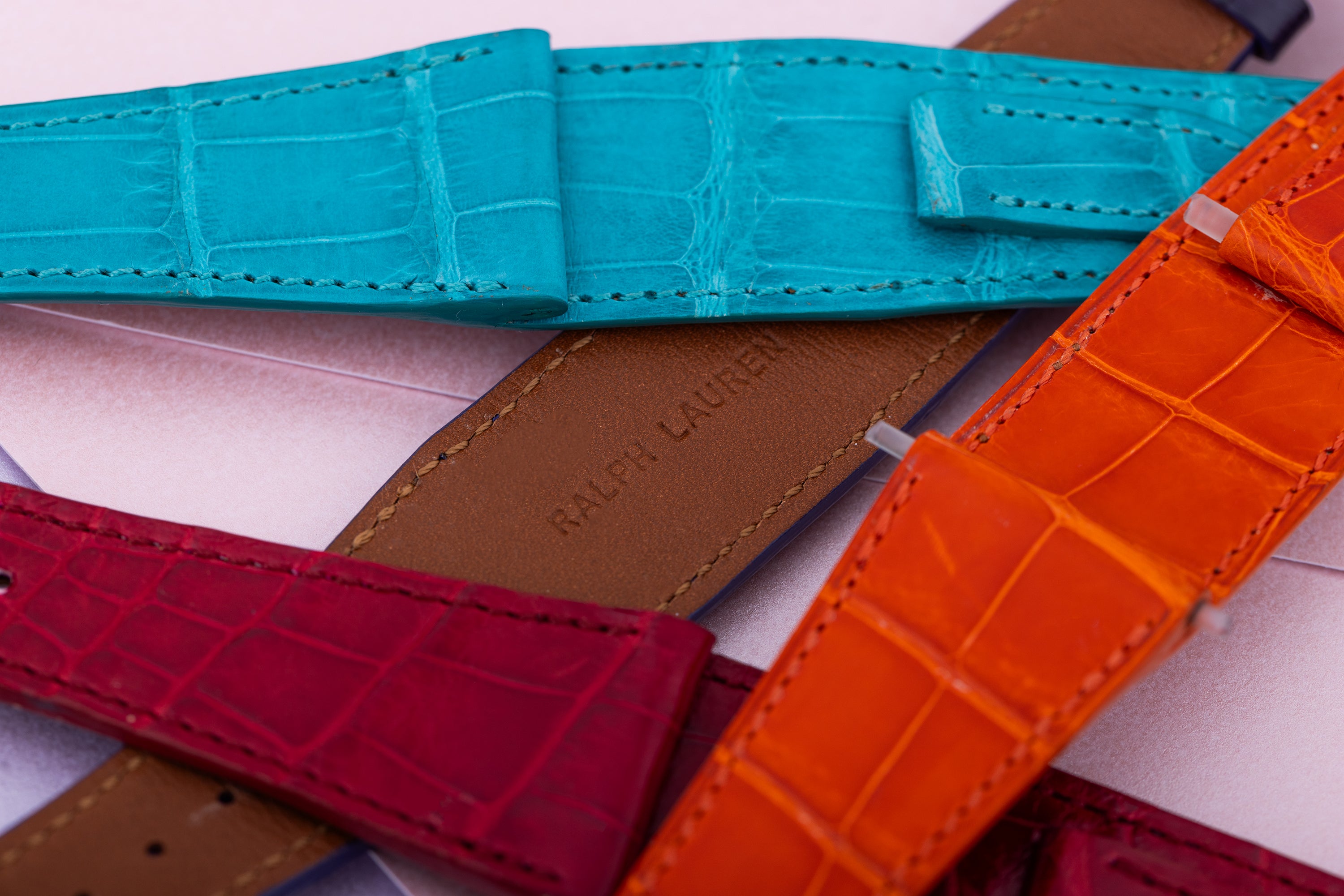 Ralph Lauren Stirrup | REF. RLR0022704 | 18k White Gold | 32mm | + 4 Additional Coloured Straps