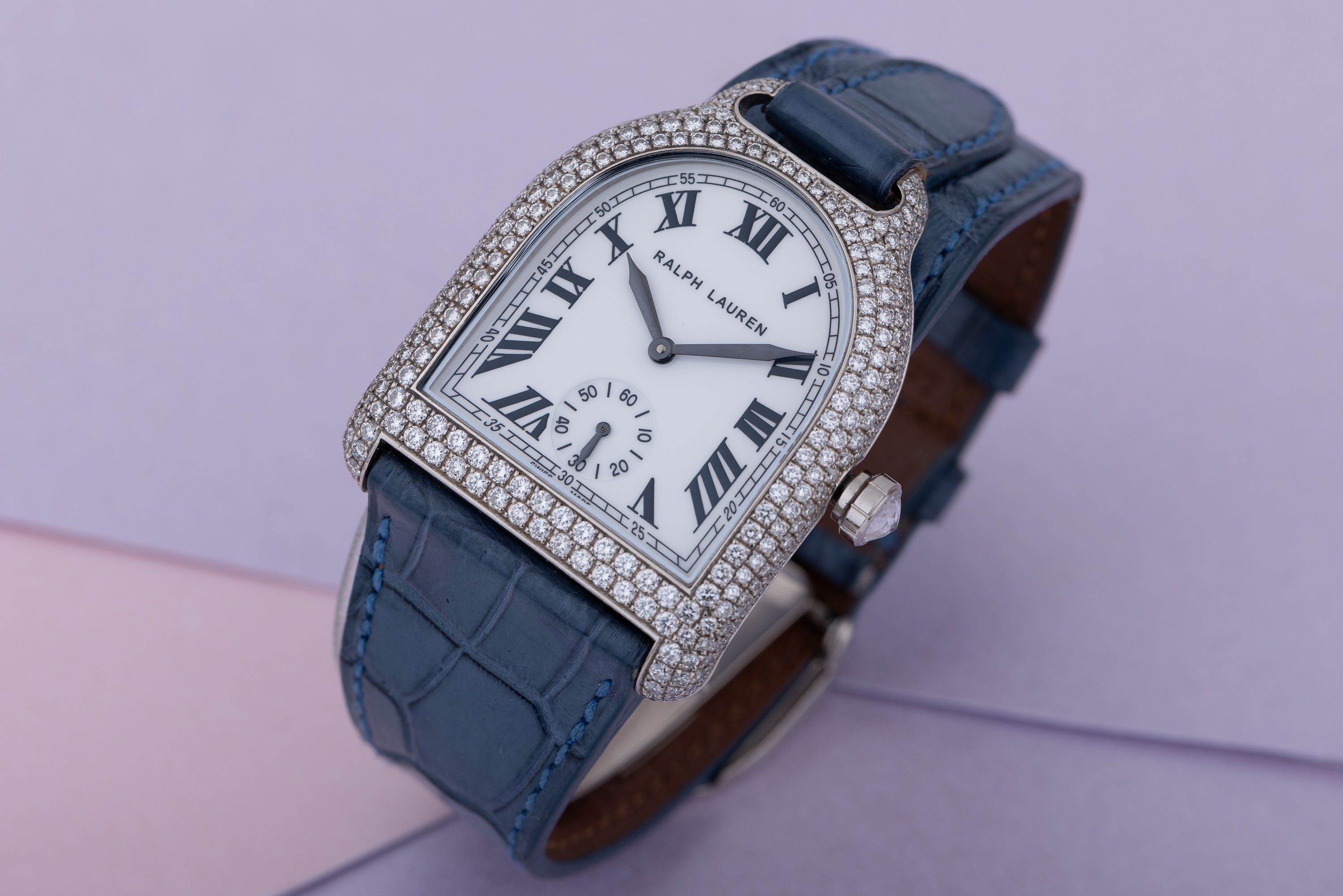 Ralph Lauren Stirrup | REF. RLR0022704 | 18k White Gold | 32mm | + 4 Additional Coloured Straps