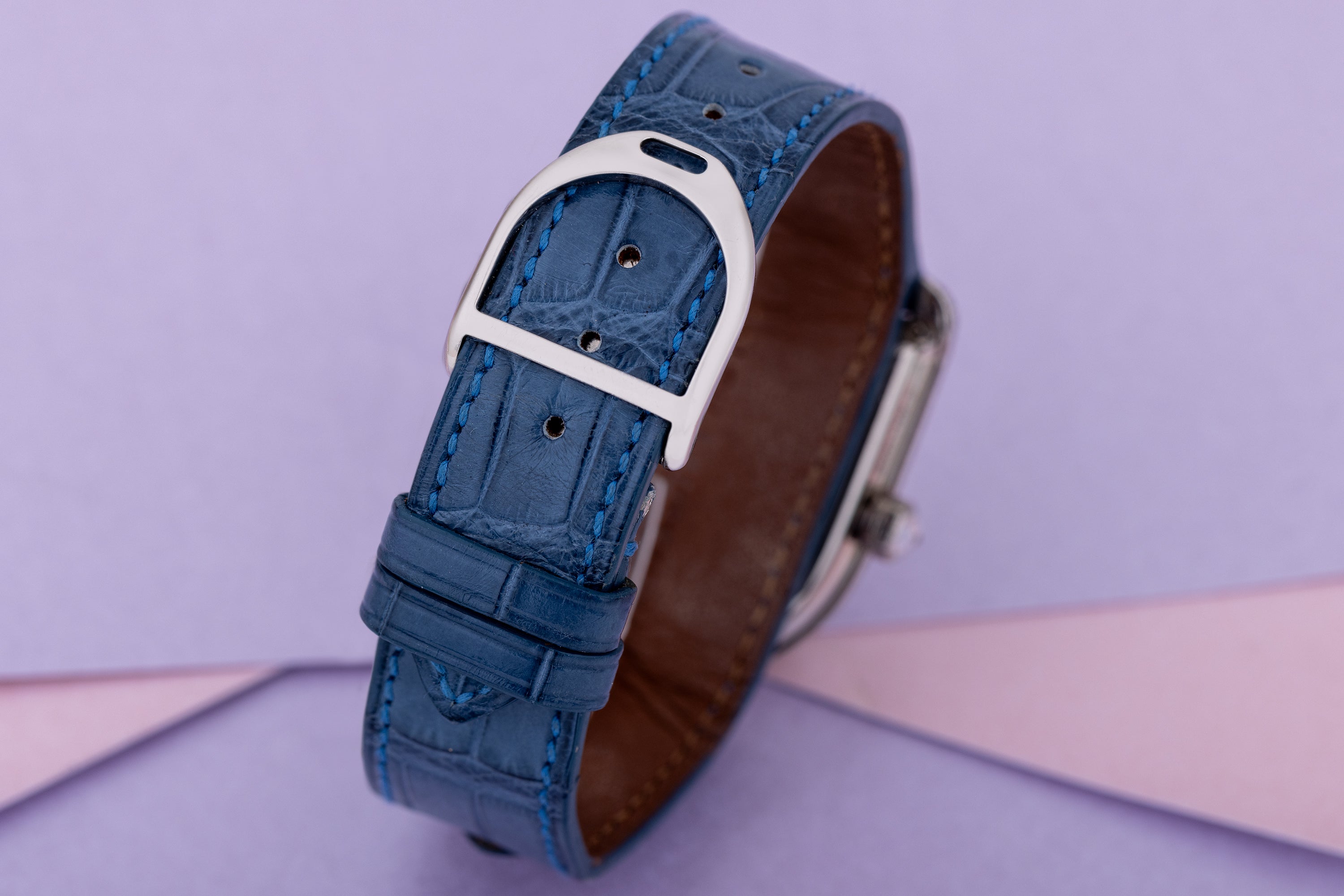 Ralph Lauren Stirrup | REF. RLR0022704 | 18k White Gold | 32mm | + 4 Additional Coloured Straps