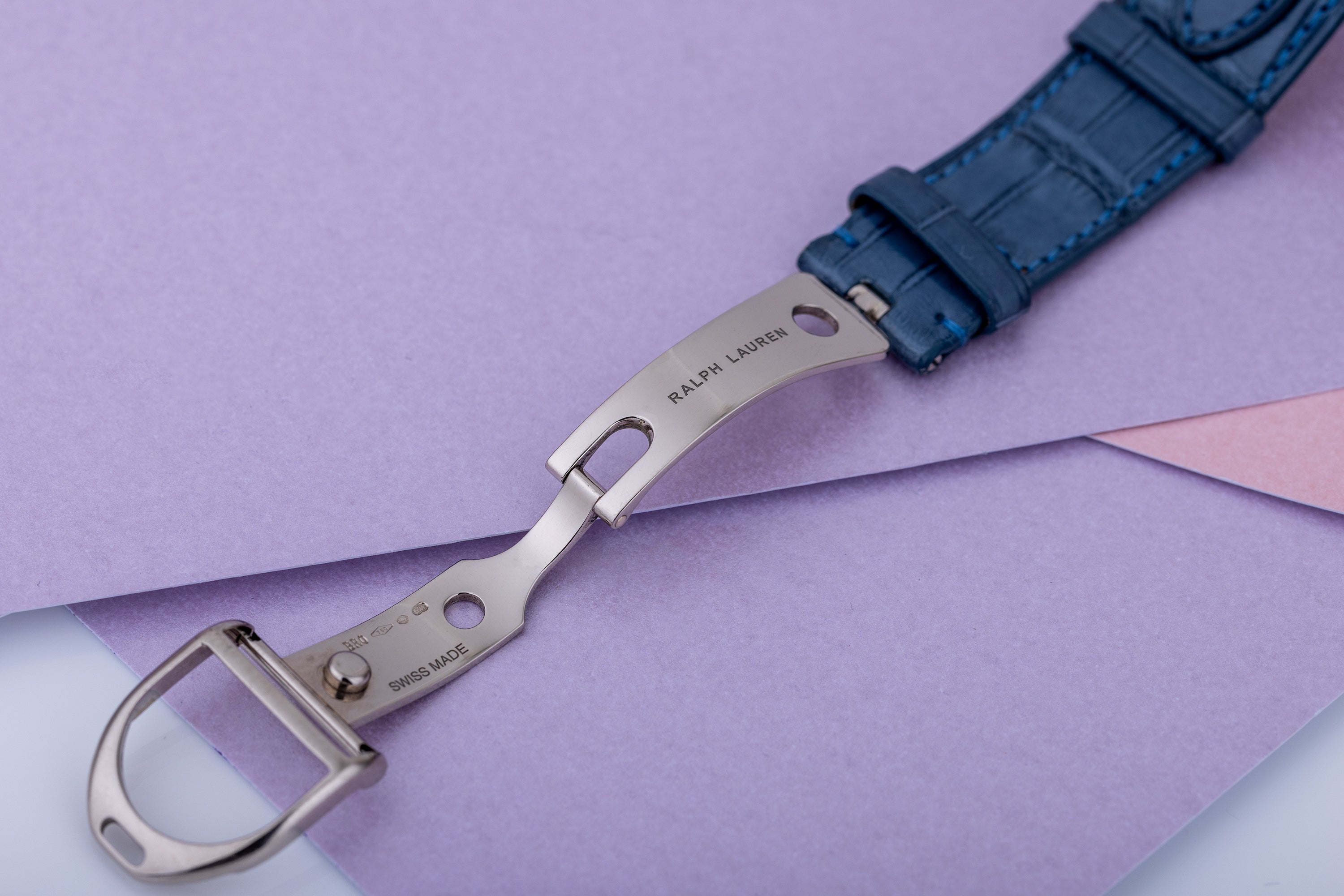 Ralph Lauren Stirrup | REF. RLR0022704 | 18k White Gold | 32mm | + 4 Additional Coloured Straps