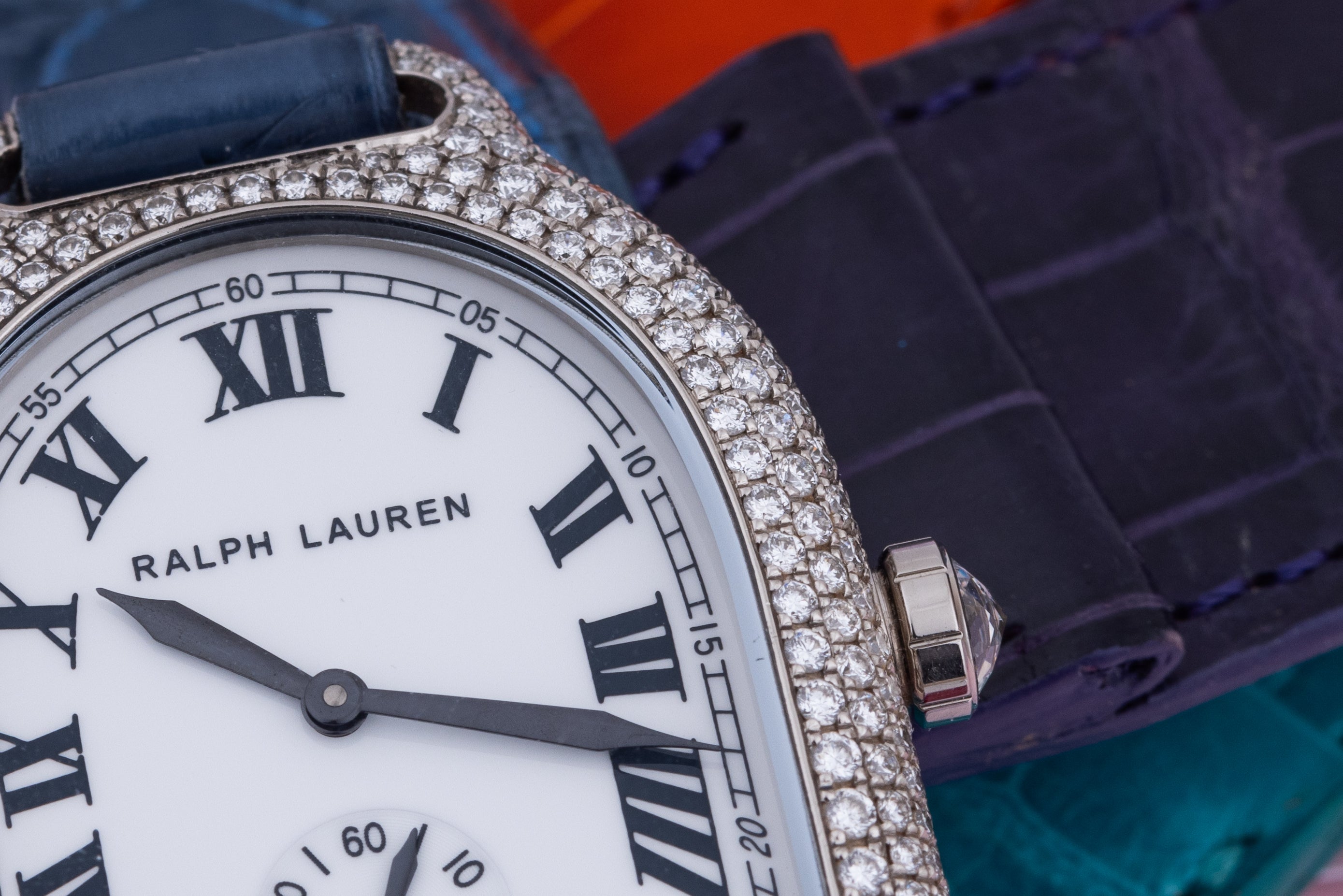 Ralph Lauren Stirrup | REF. RLR0022704 | 18k White Gold | 32mm | + 4 Additional Coloured Straps