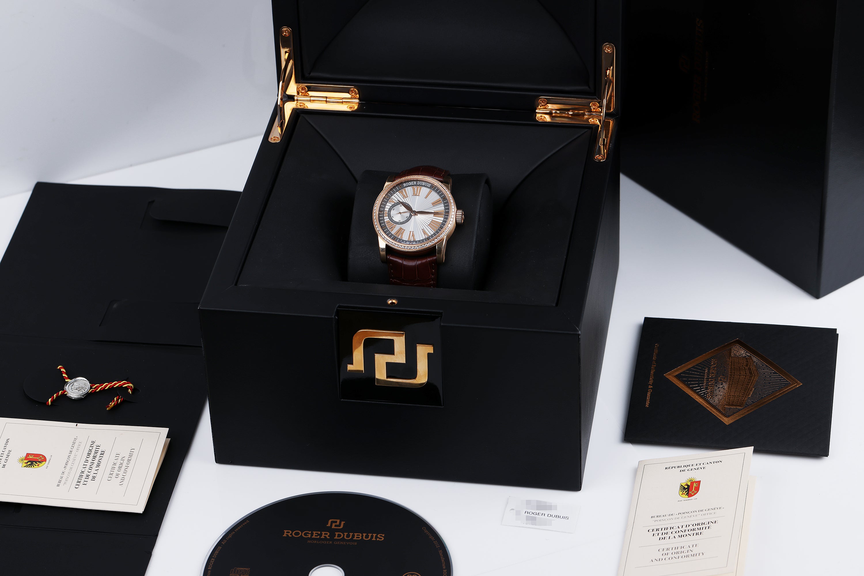 Roger Dubuis Hommage | REF. RDDBHO0566 | Diamond Bezel | 42mm | 18k Rose Gold | Box & Papers