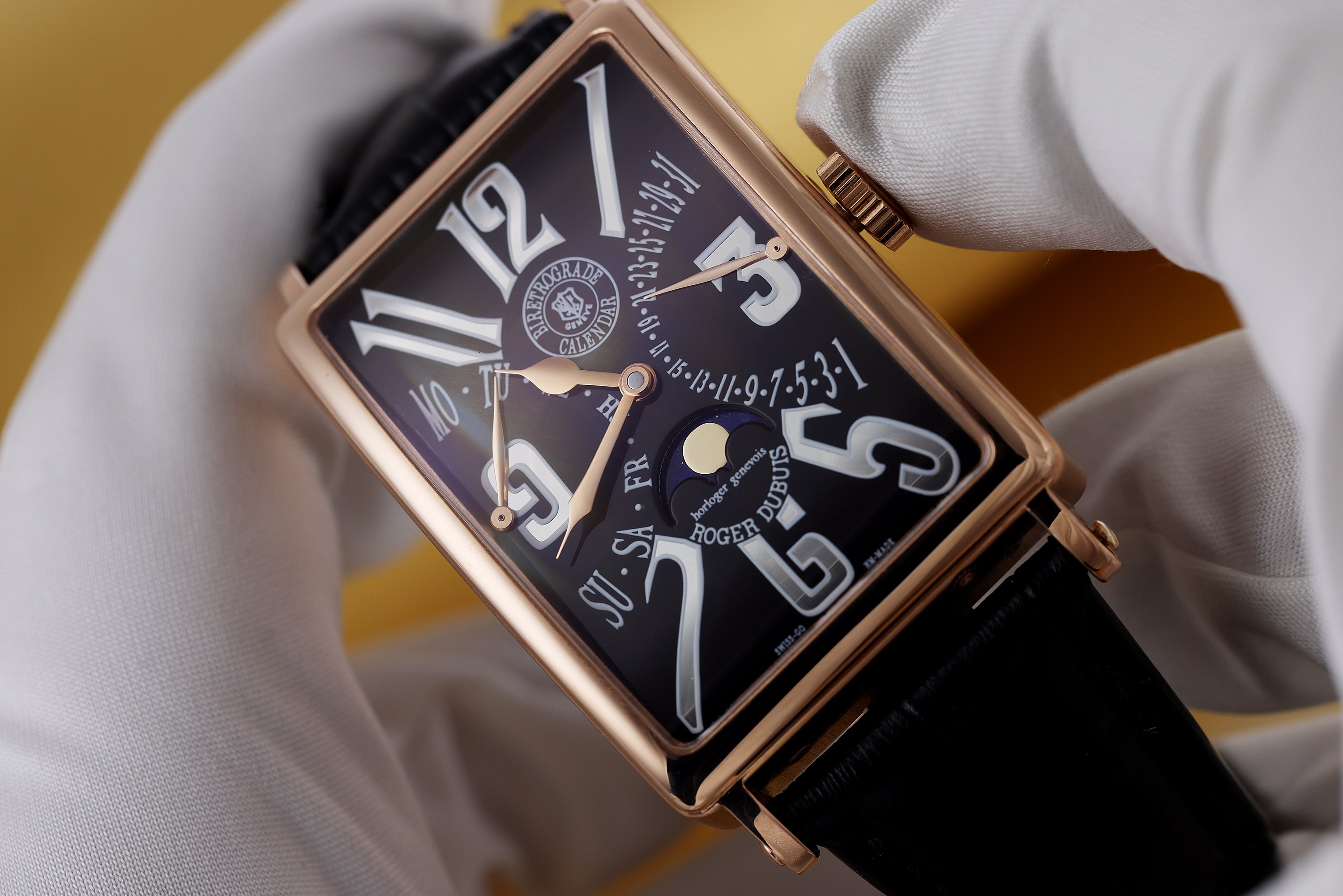 Roger Dubuis Much More Bi-Retrograde Calendar | 18k Rose Gold | 34 x 47mm | Box & Papers | 2015