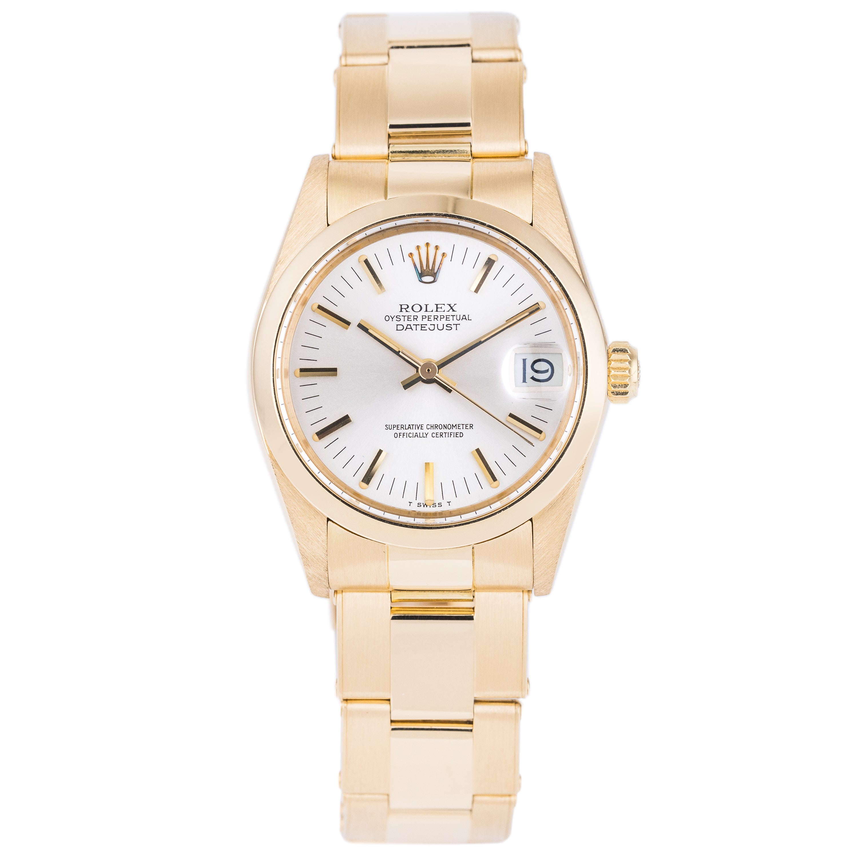 Rolex DateJust 31 | REF. 6824 | Champagne Dial | 18k Yellow Gold | 30mm | 1981