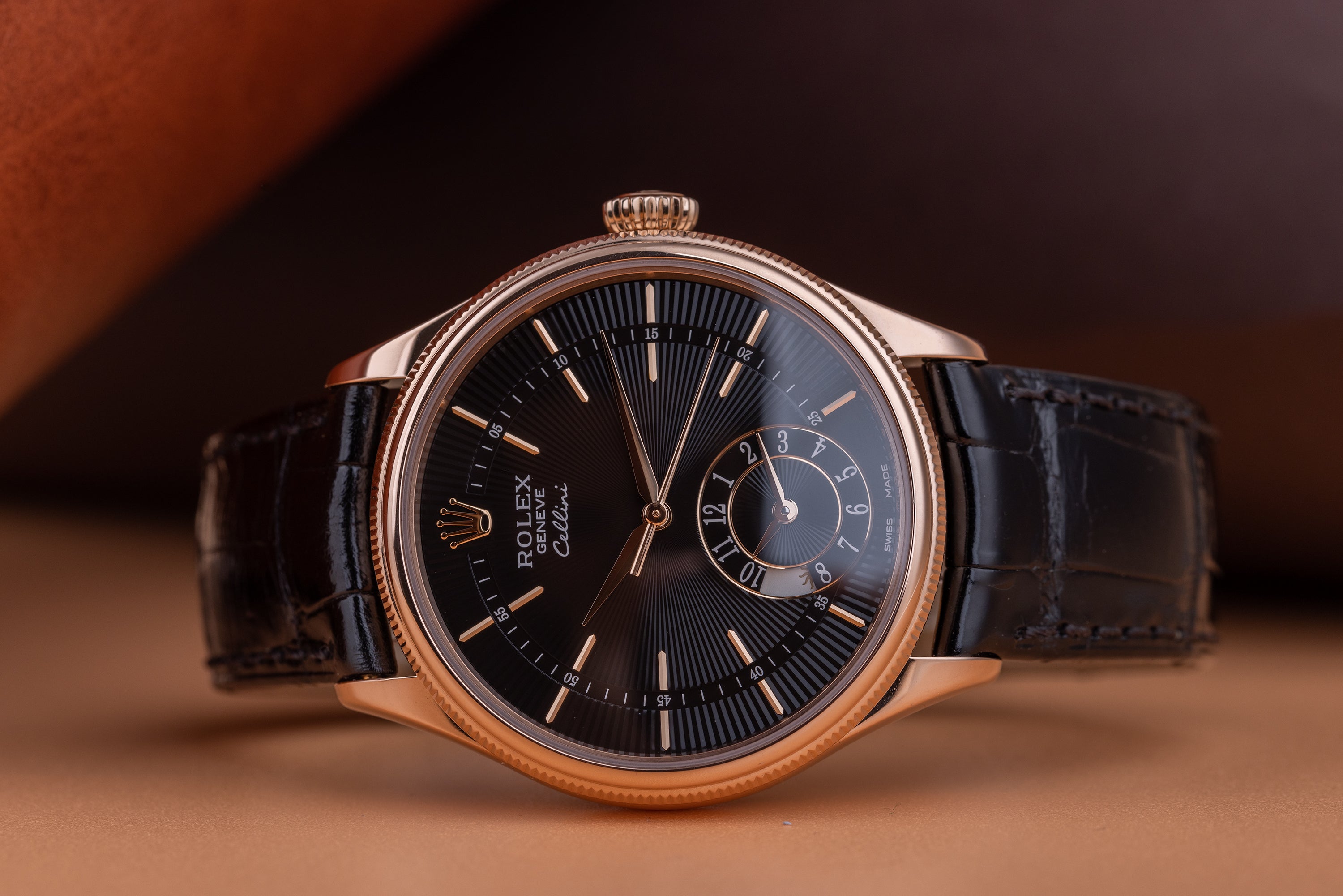 Rolex Cellini Dual Time | REF. 50525 | 18k Rose Gold | Box & Papers | 2016