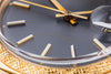 Rolex DateJust 36 | REF. 1600 | Grey Dial | 18k Yellow Gold | 1977 | Grained Texture Bezel & Bracelet