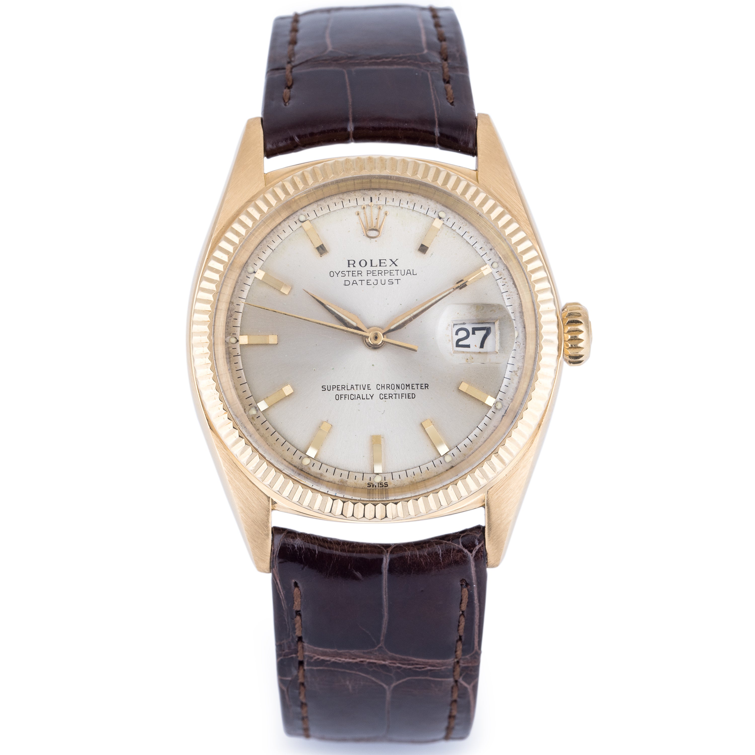 Rolex DateJust | REF. 1601 | Gold Dial | 36mm | 18k Yellow Gold | 1961