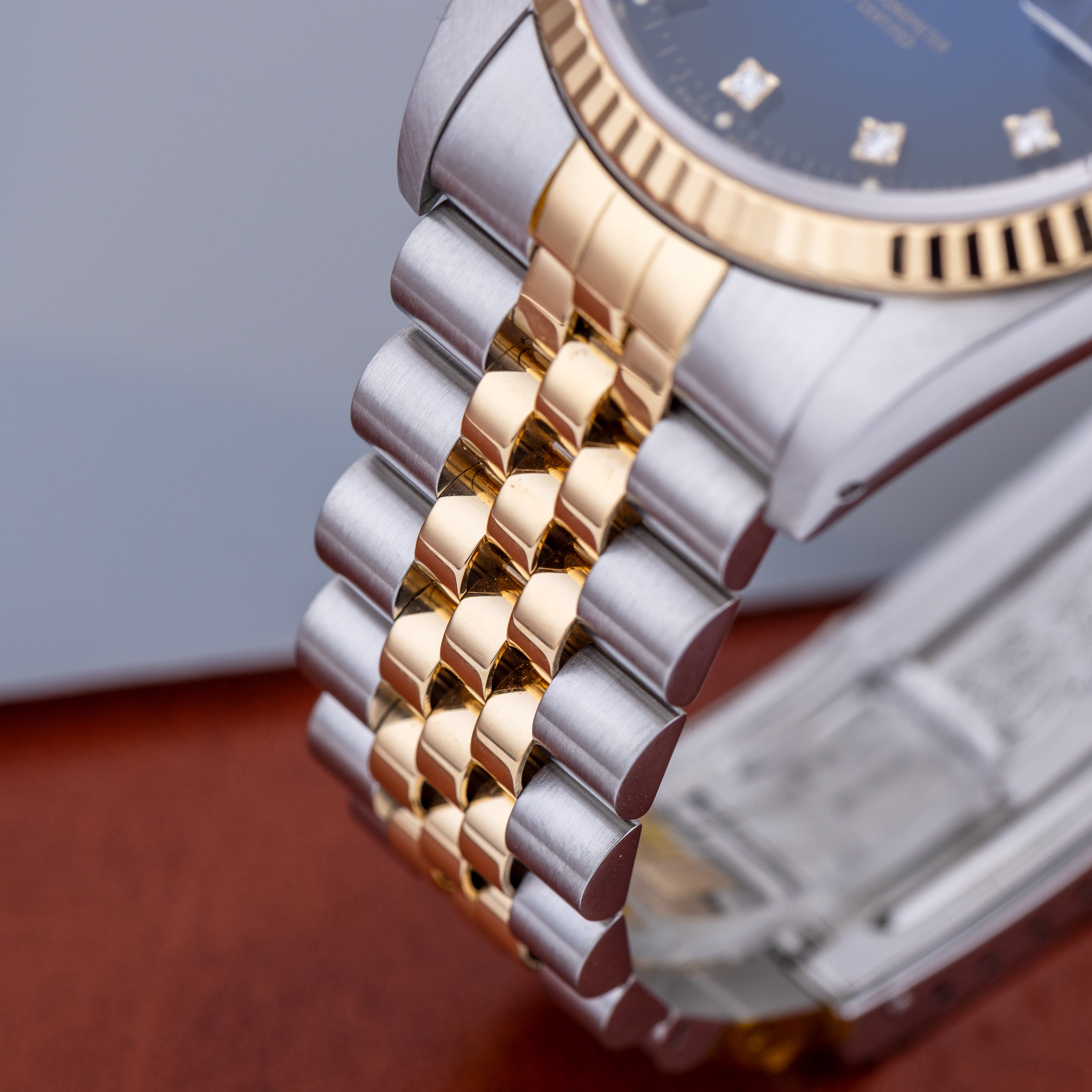 Rolex DateJust 36mm | REF. 16233 | Blue Dégradé Diamond Dial | Stainless Steel & 18k Yellow Gold | 1988