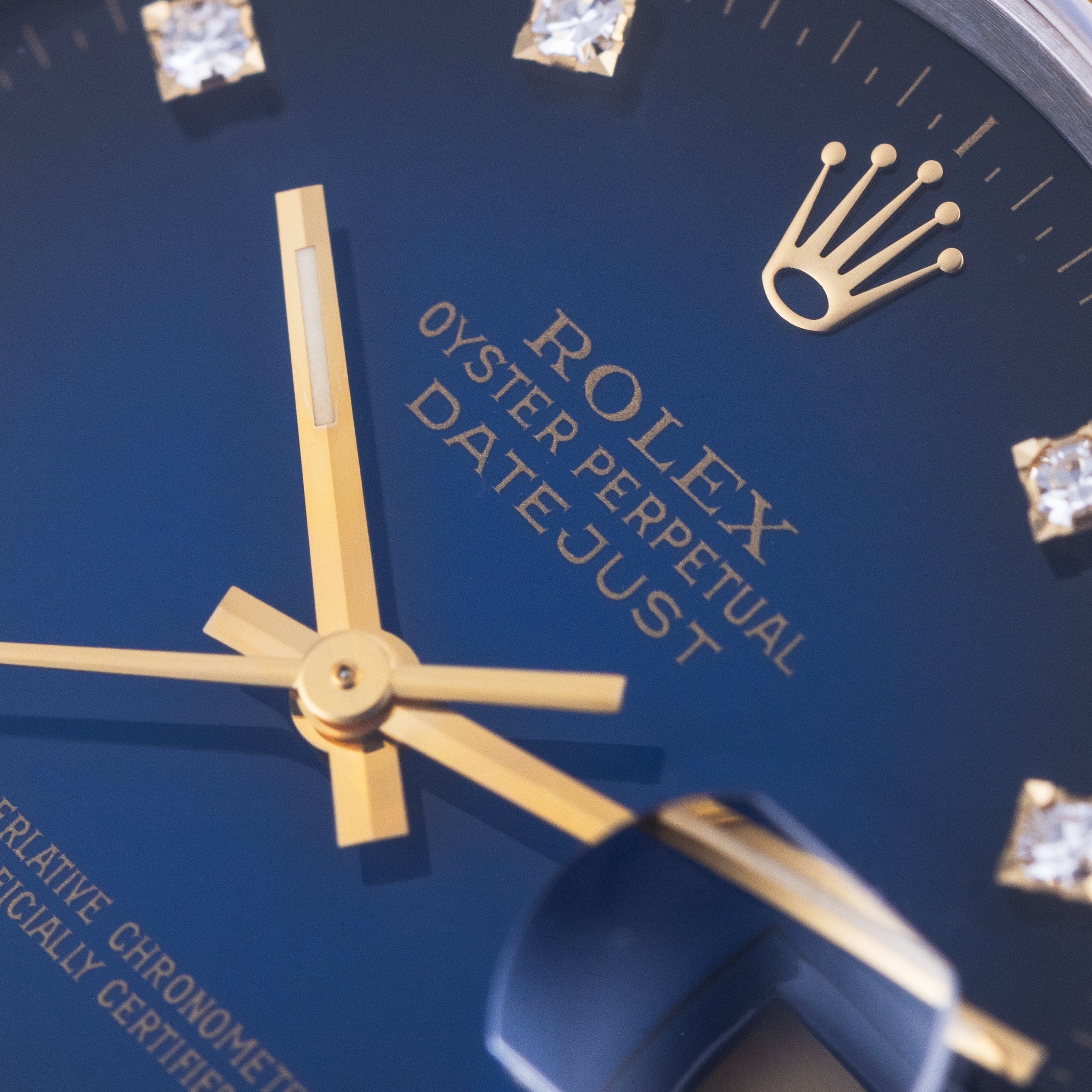 Rolex DateJust 36mm | REF. 16233 | Blue Dégradé Diamond Dial | Stainless Steel & 18k Yellow Gold | 1988