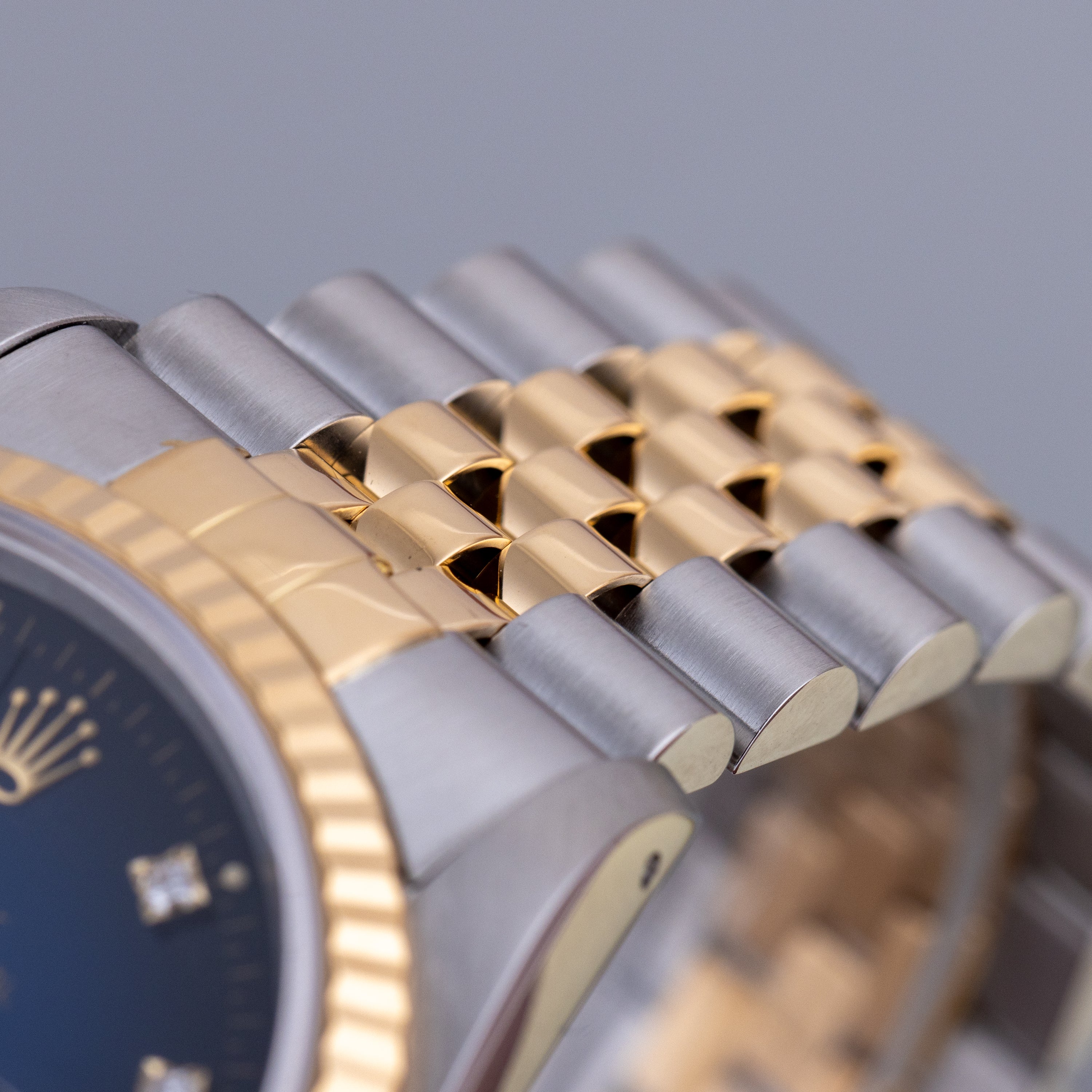 Rolex DateJust 36mm | REF. 16233 | Blue Dégradé Diamond Dial | Stainless Steel & 18k Yellow Gold | 1988