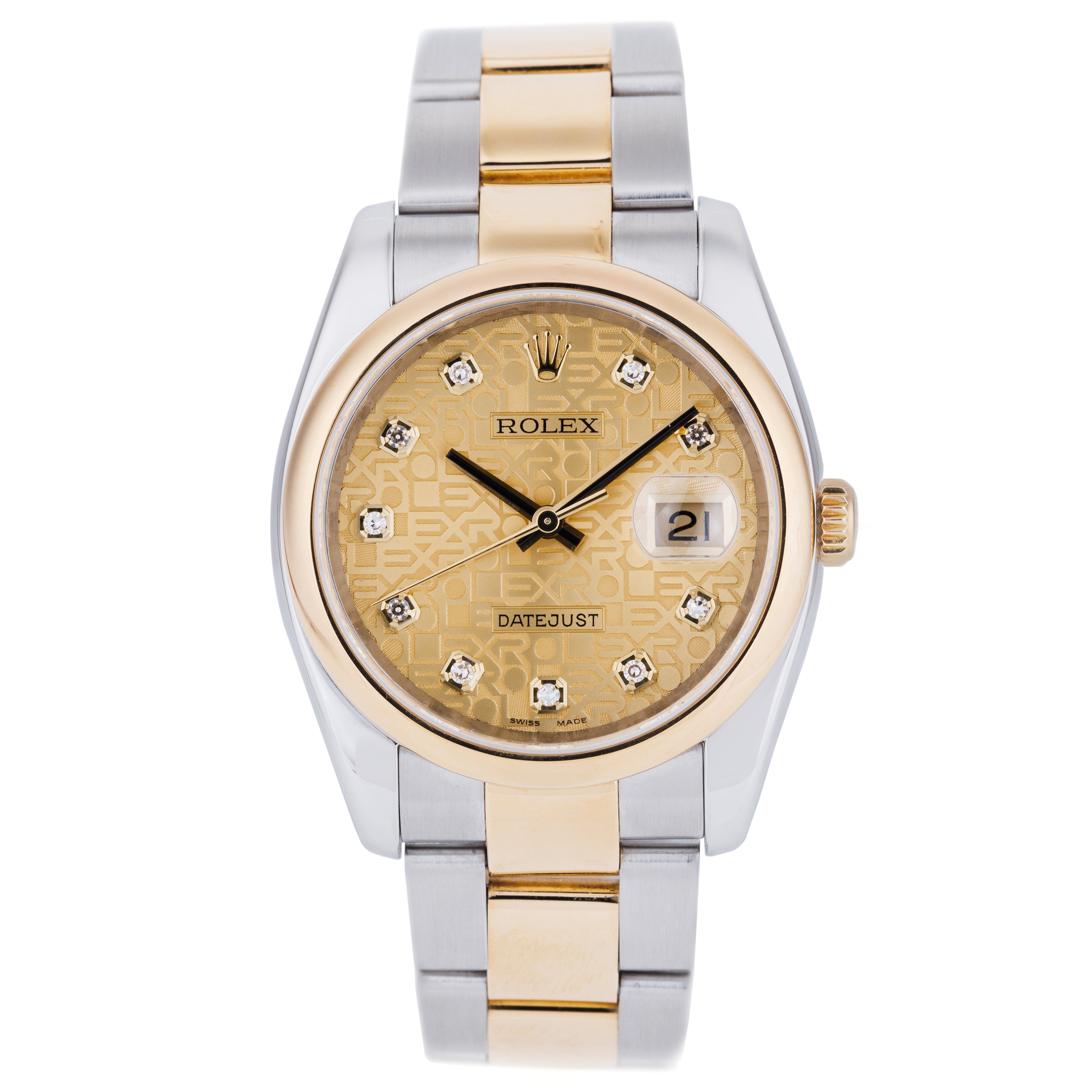 Rolex DateJust 36 | REF. 116203 | Gold Diamond Jubilee Dial | Stainless Steel & 18k Yellow Gold | Rolex Service Papers (2013) | 2003
