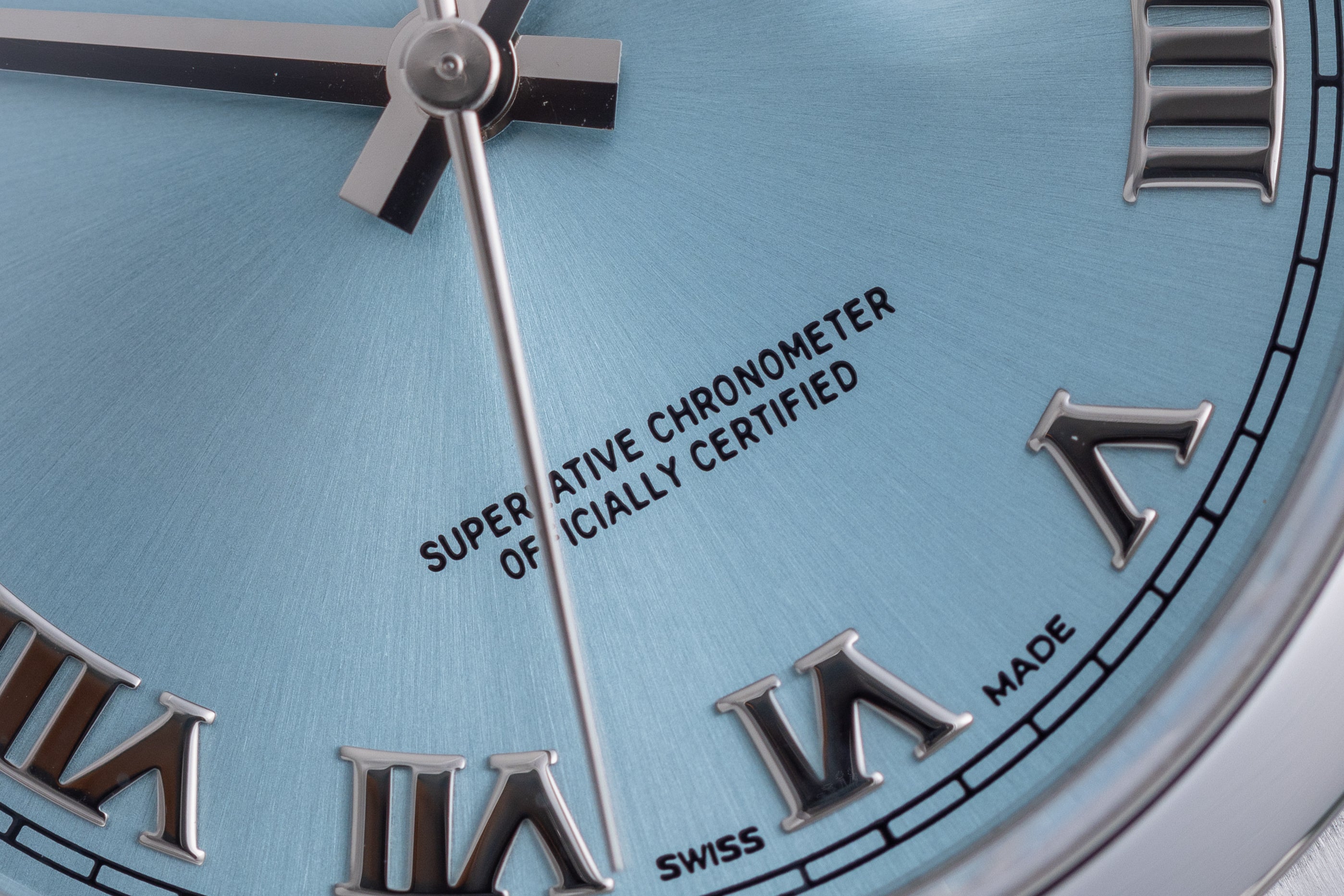 Rolex Day-Date | REF. 118206 | Ice Blue Dial | Platinum | Box & Papers + Rolex Service Papers | 36mm