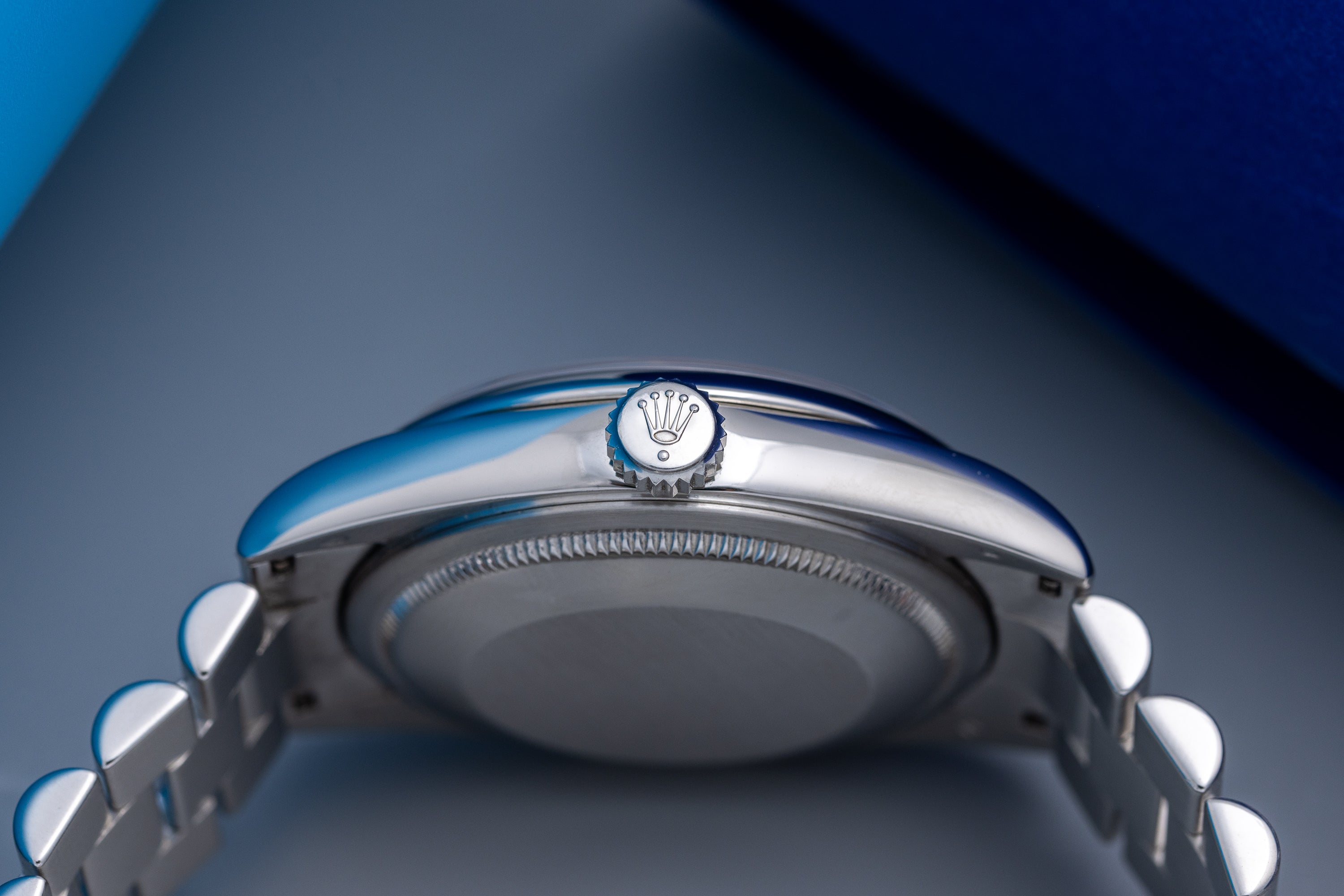 Rolex Day-Date | REF. 118206 | Ice Blue Dial | Platinum | Box & Papers + Rolex Service Papers | 36mm