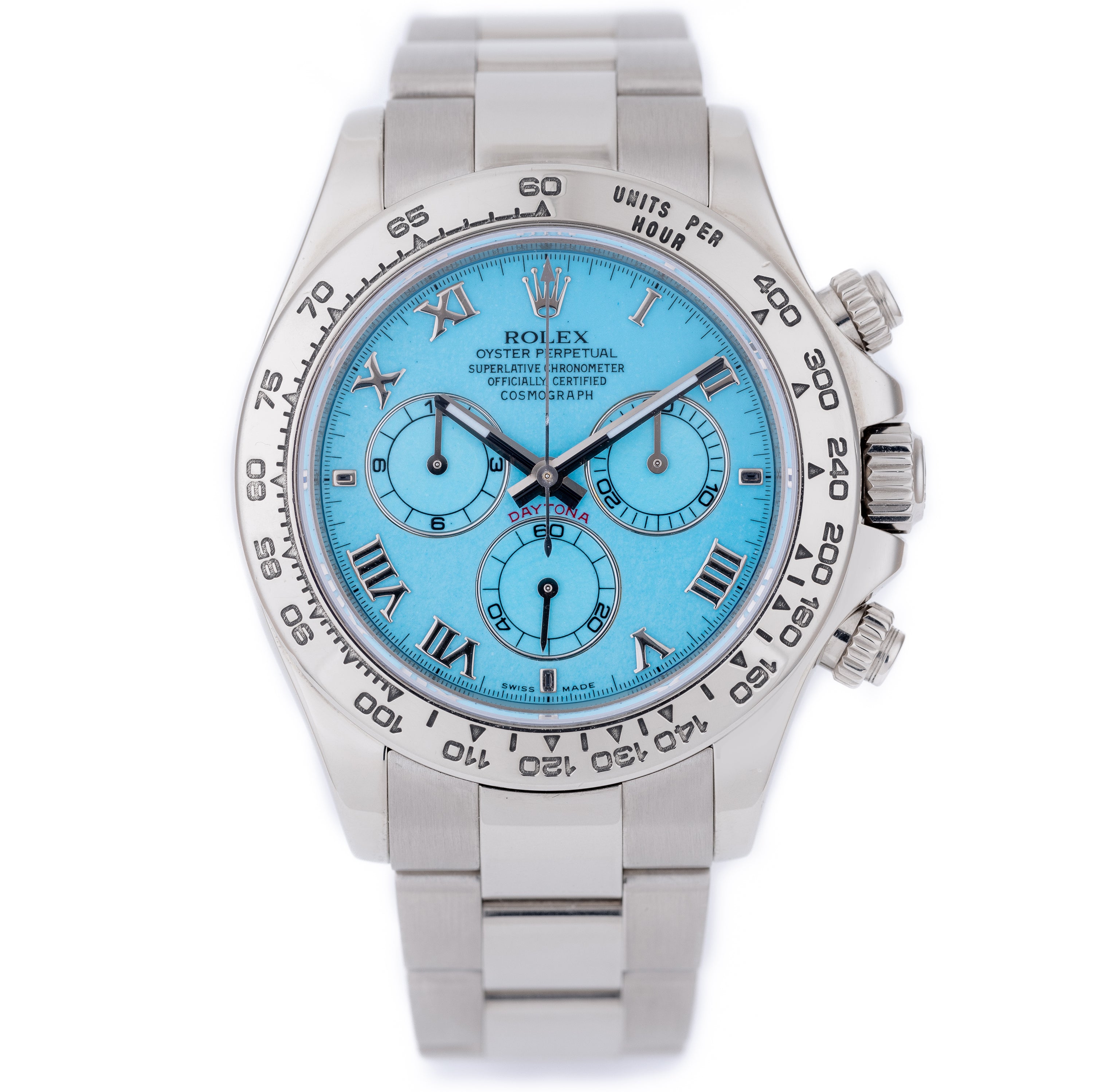 Rare Rolex Daytona Beach Blue Turquoise | REF. 116509 | 18k White Gold | 2007