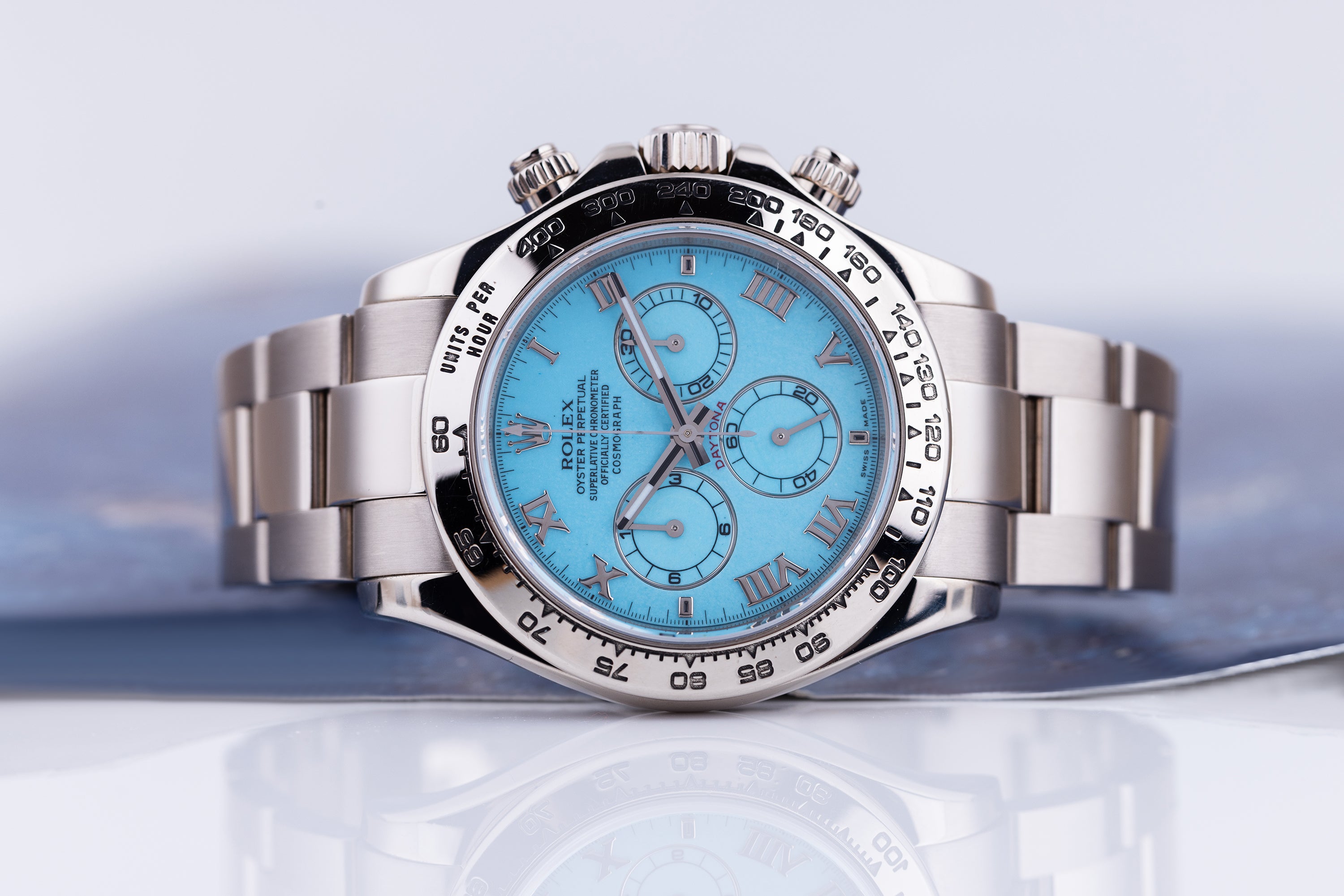 Rare Rolex Daytona Beach Blue Turquoise | REF. 116509 | 18k White Gold | 2007