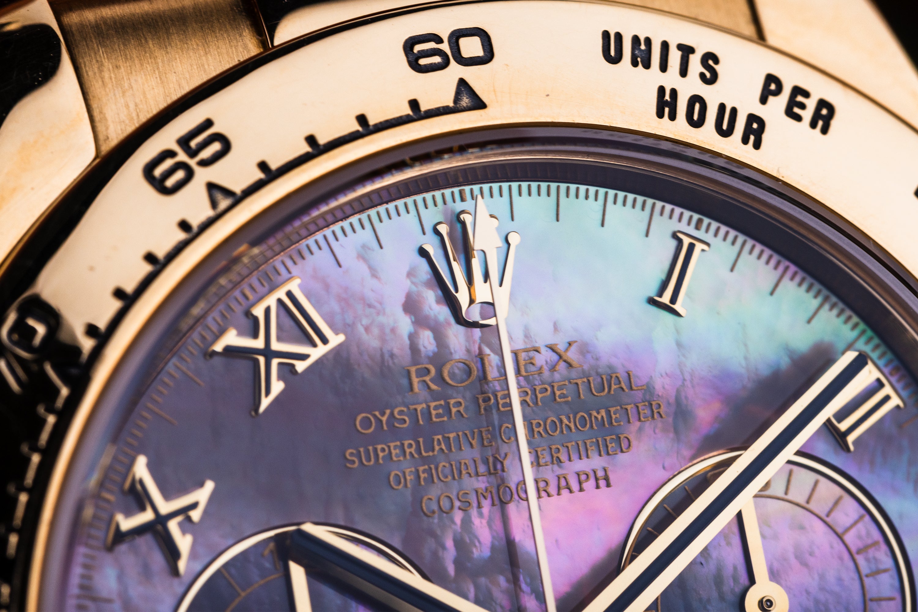 Rolex Daytona | REF. 116518 | Black Mother of Pearl Dial | Box & Papers | 18k Yellow Gold