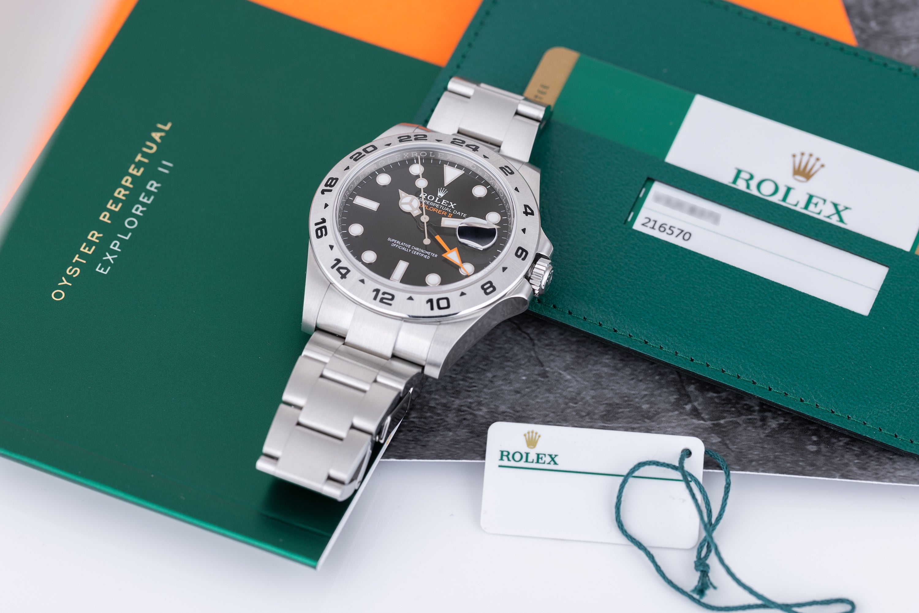 Rolex Explorer II | REF. 216570 | Black Dial | 2019 | Box & Papers | Stainless Steel