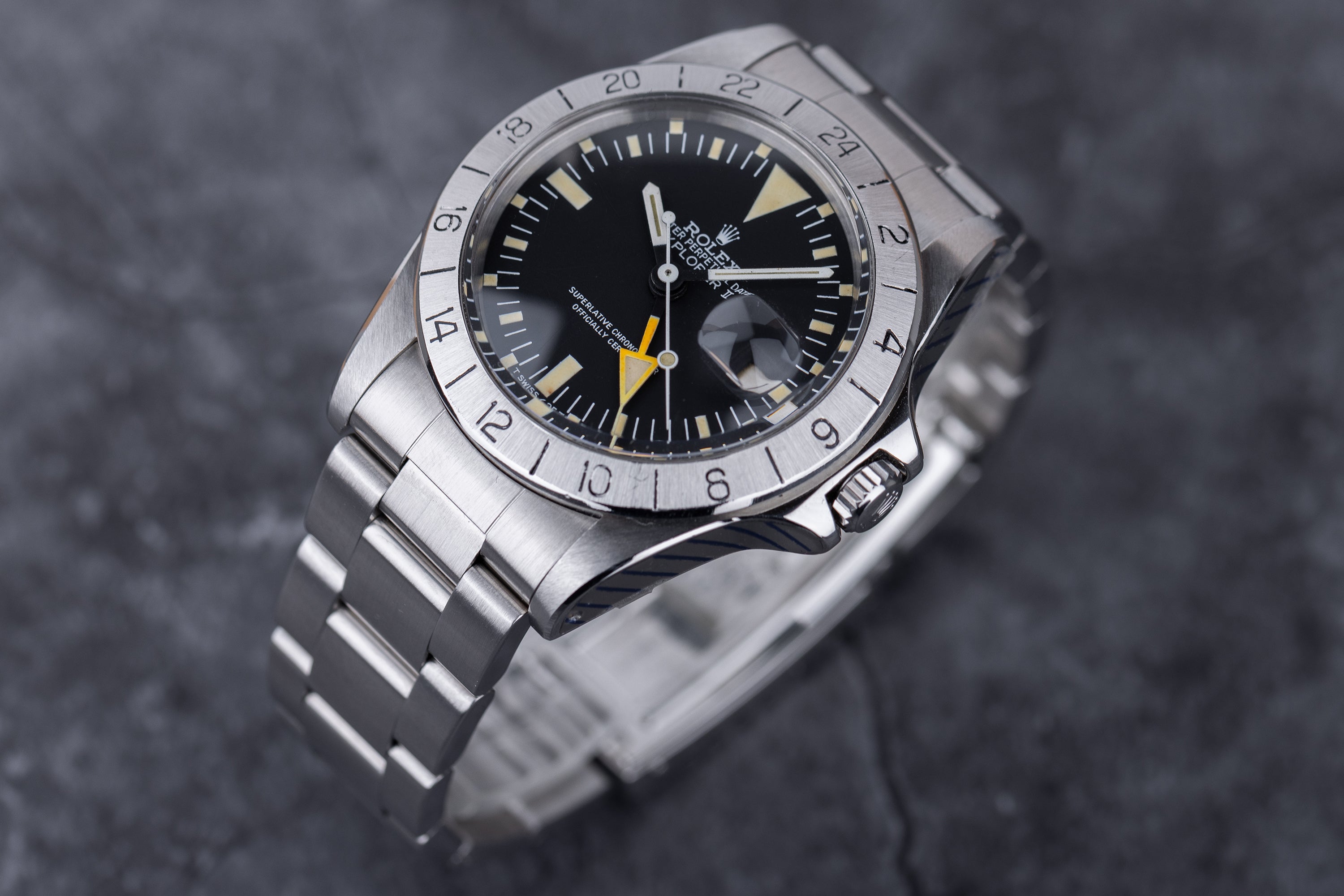 Rolex Explorer II Mark 4 "Steve McQueen" "Freccione" | REF. 1655/0 | Rolex Service Papers 2017 | Stainless Steel | 1979