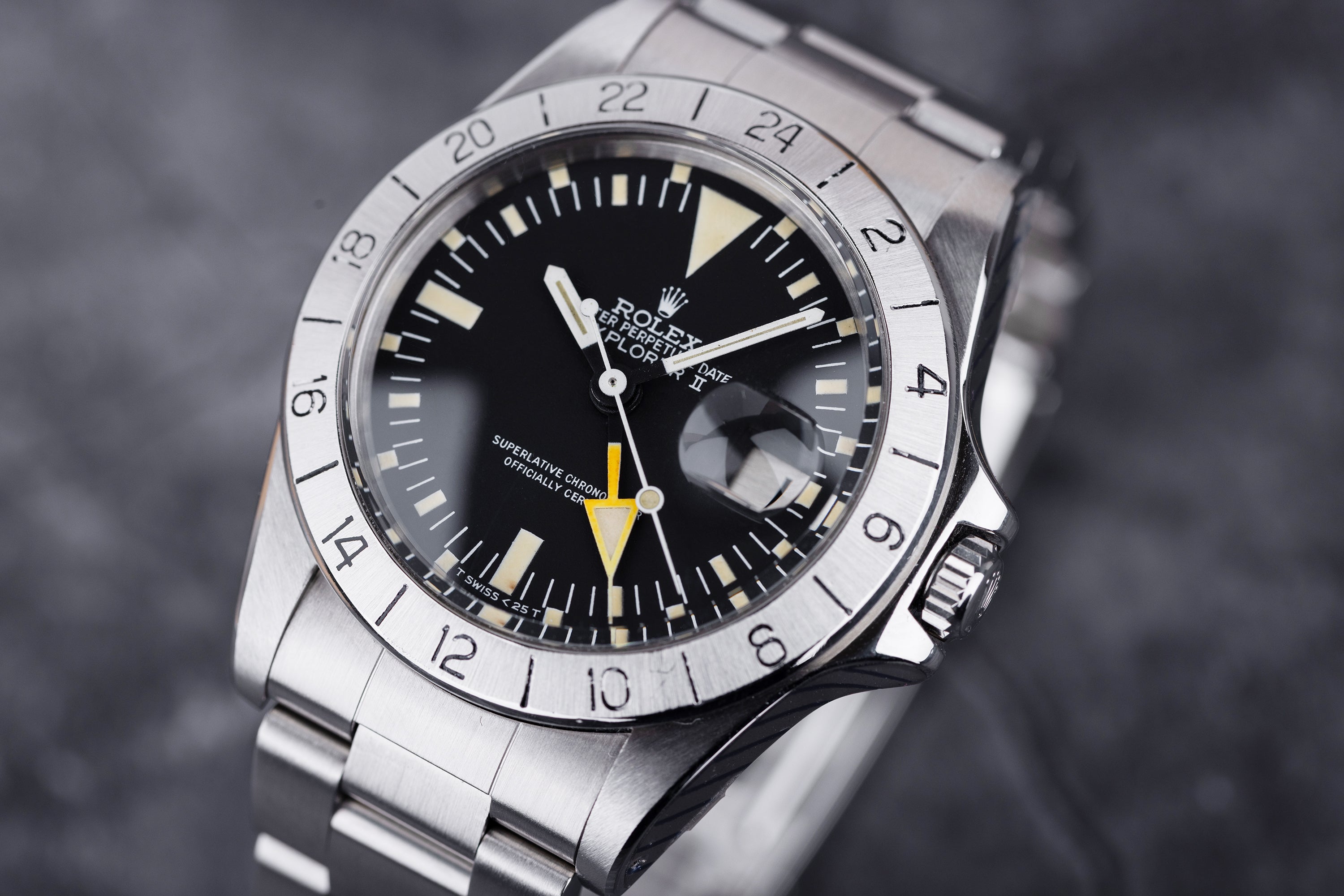 Rolex Explorer II Mark 4 "Steve McQueen" "Freccione" | REF. 1655/0 | Rolex Service Papers 2017 | Stainless Steel | 1979