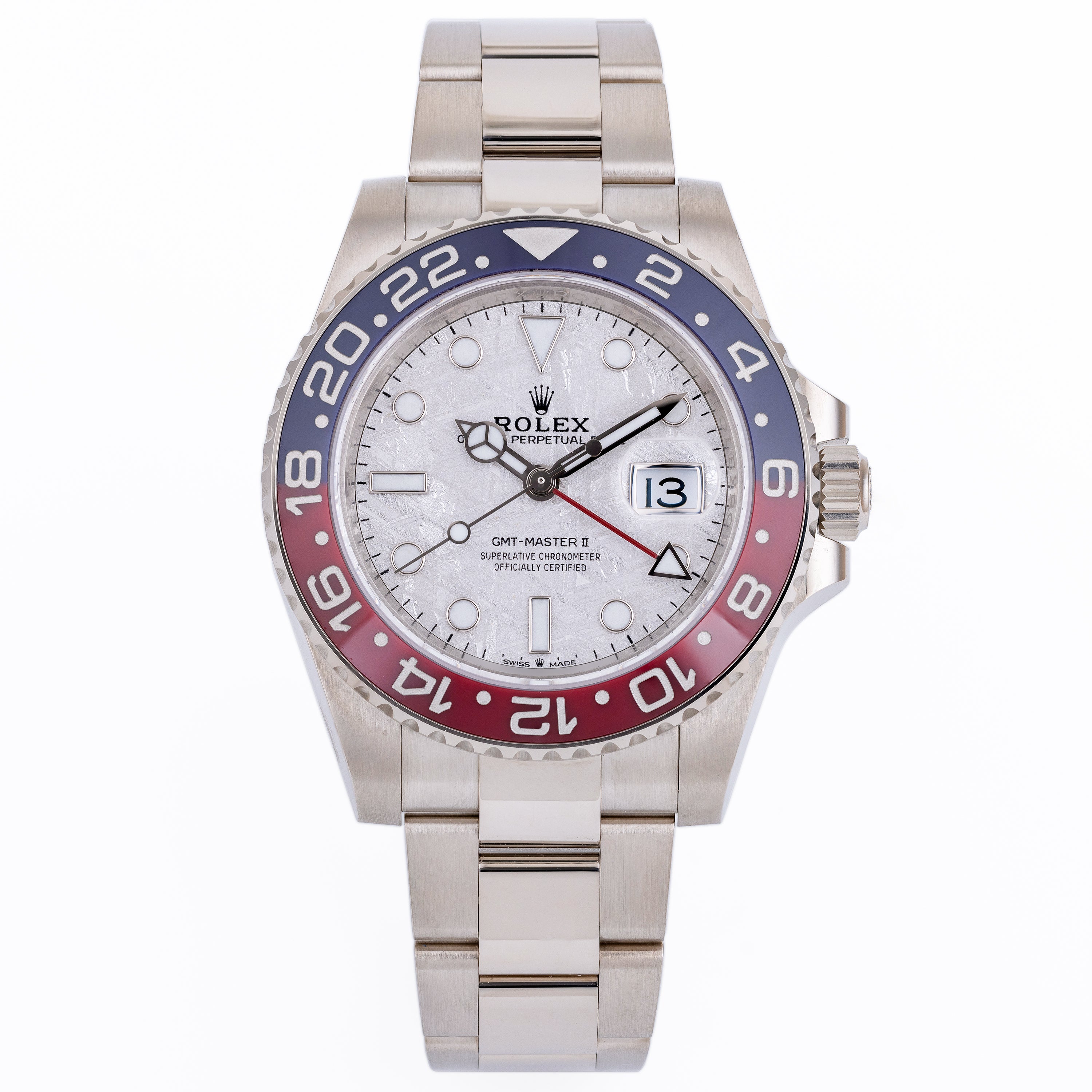 Rolex GMT-Master II "Pepsi" | Meteorite Dial | REF. 126719BLRO | 18k White Gold | Box & Papers | 2020