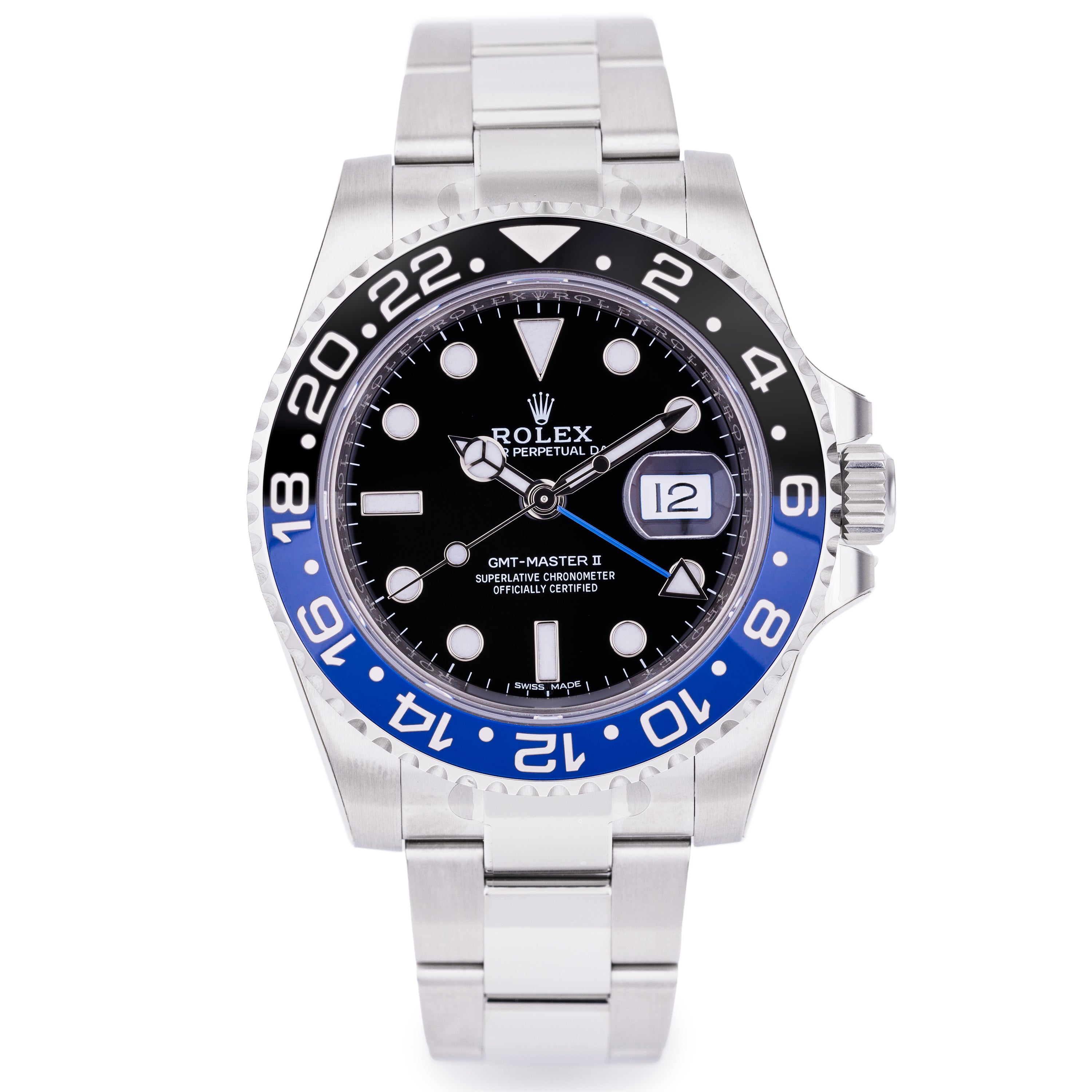 Unworn Rolex GMT-Master II Batman Fully Stickered | REF. 116710BLNR | Stainless Steel | Box & Papers | 2018