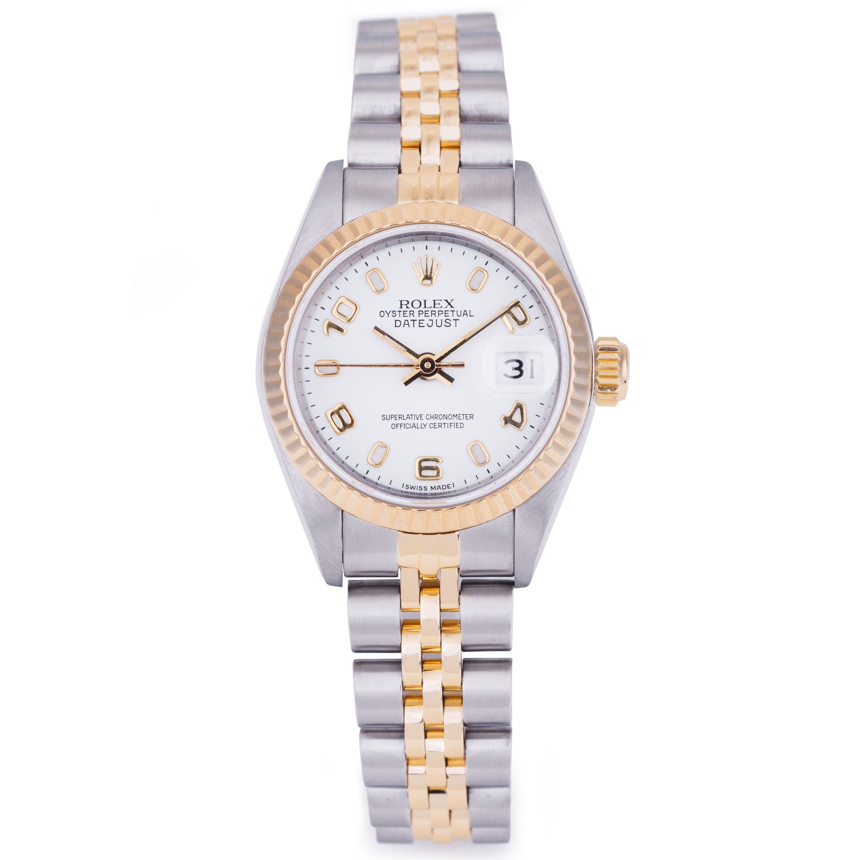 Rolex Lady DateJust 26mm | REF. 69173 | Stainless Steel & 18k Yellow Gold | White Dial | 1985