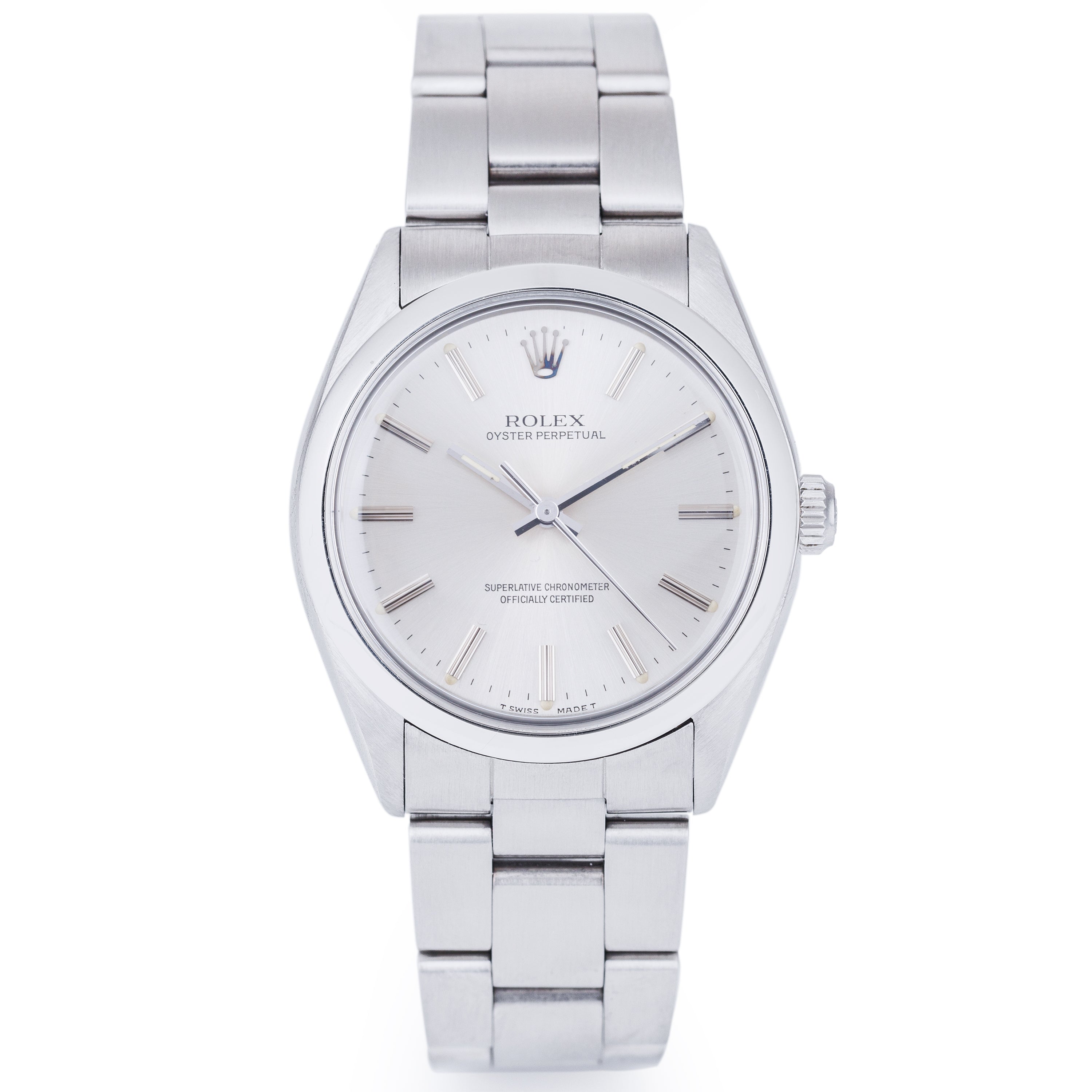 Rolex Oyster Perpetual | REF. 1002 | Silver Dial | 34mm | Stainless Steel | 1986