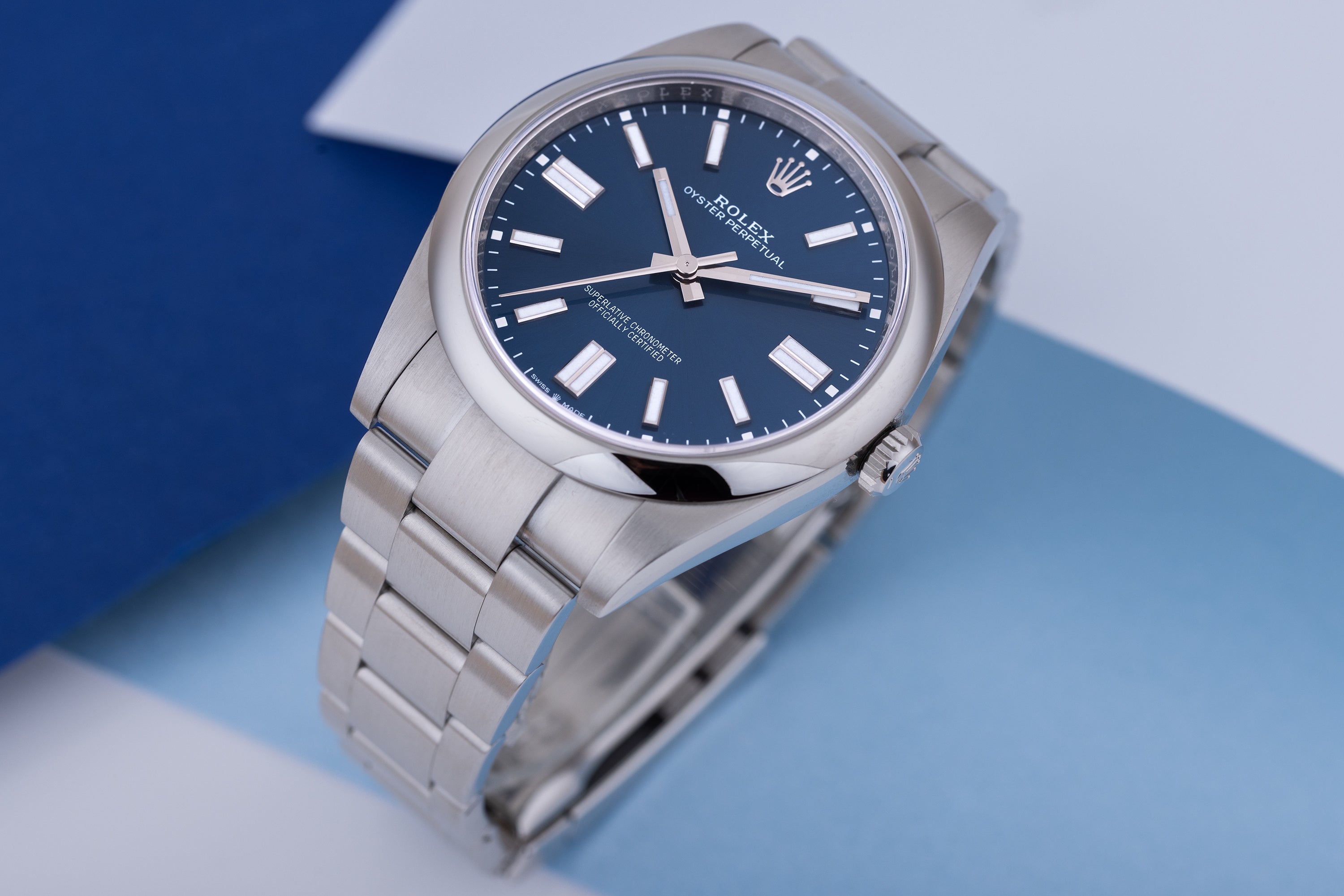 Rolex Oyster Perpetual 41mm | REF. 124300 | Blue Dial | Box & Papers | 2022 | Stainless Steel