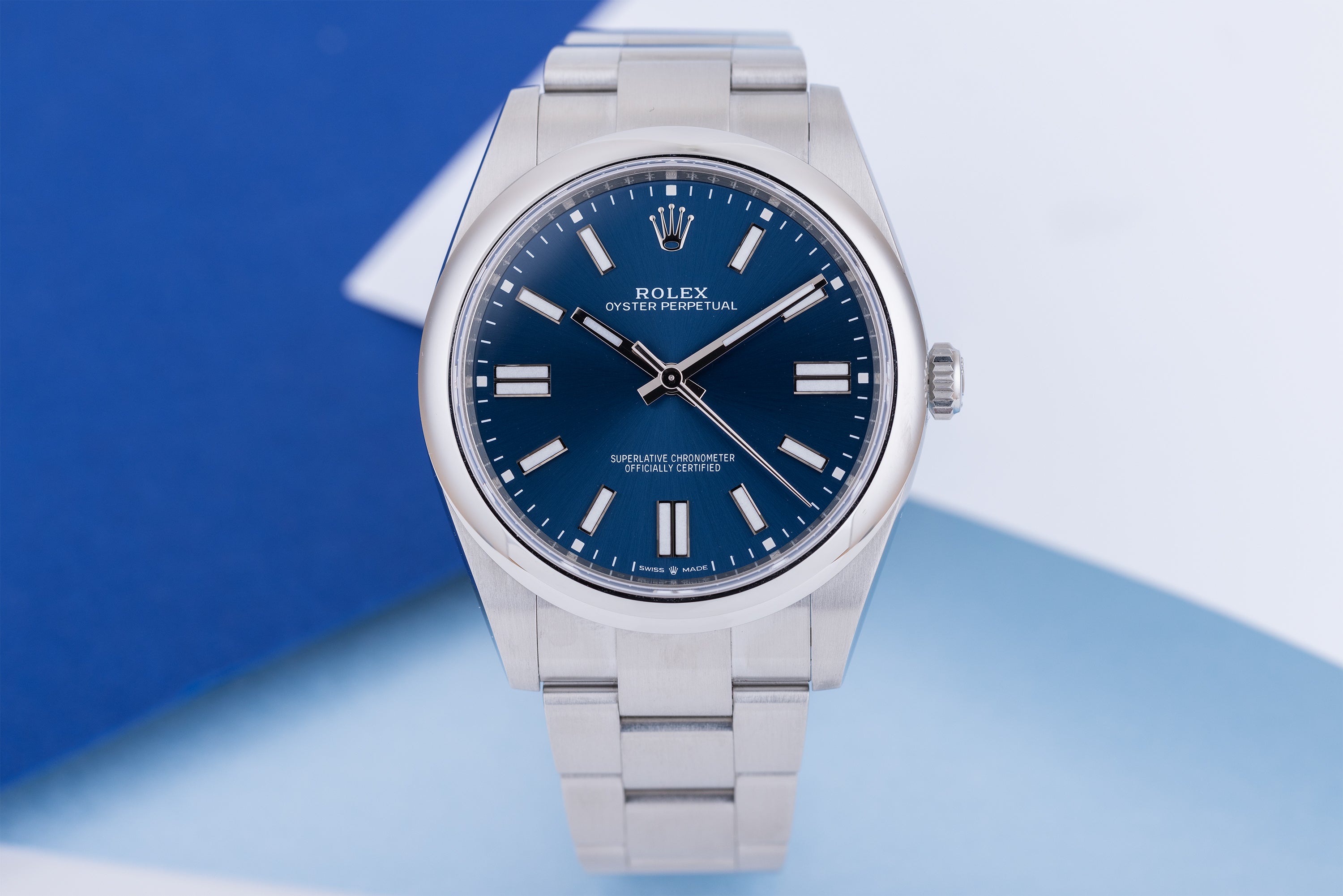 Rolex Oyster Perpetual 41mm | REF. 124300 | Blue Dial | Box & Papers | 2022 | Stainless Steel