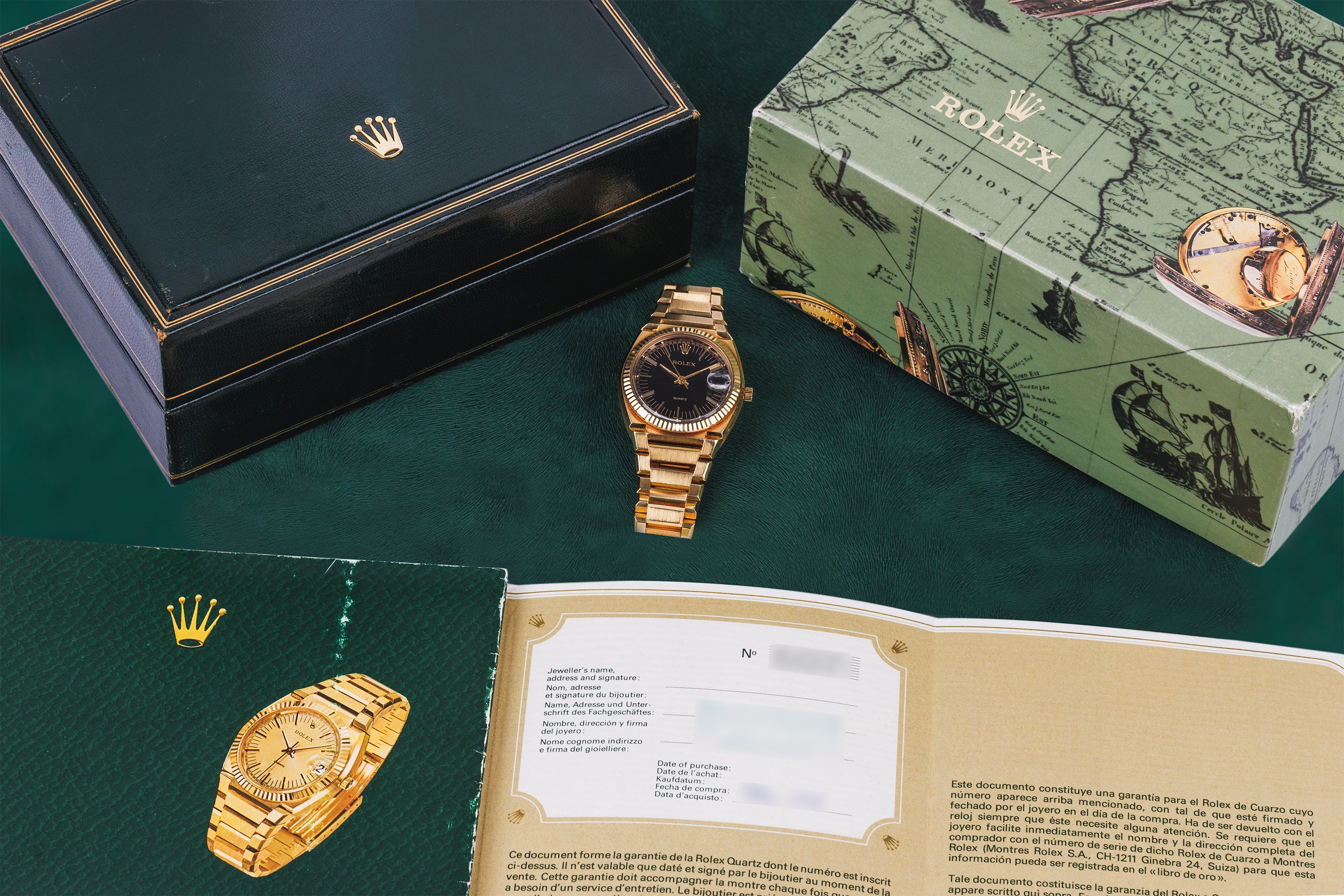 Rolex Oyster Quartz Texano | REF. 5100 | 18k Yellow Gold | Box & Papers