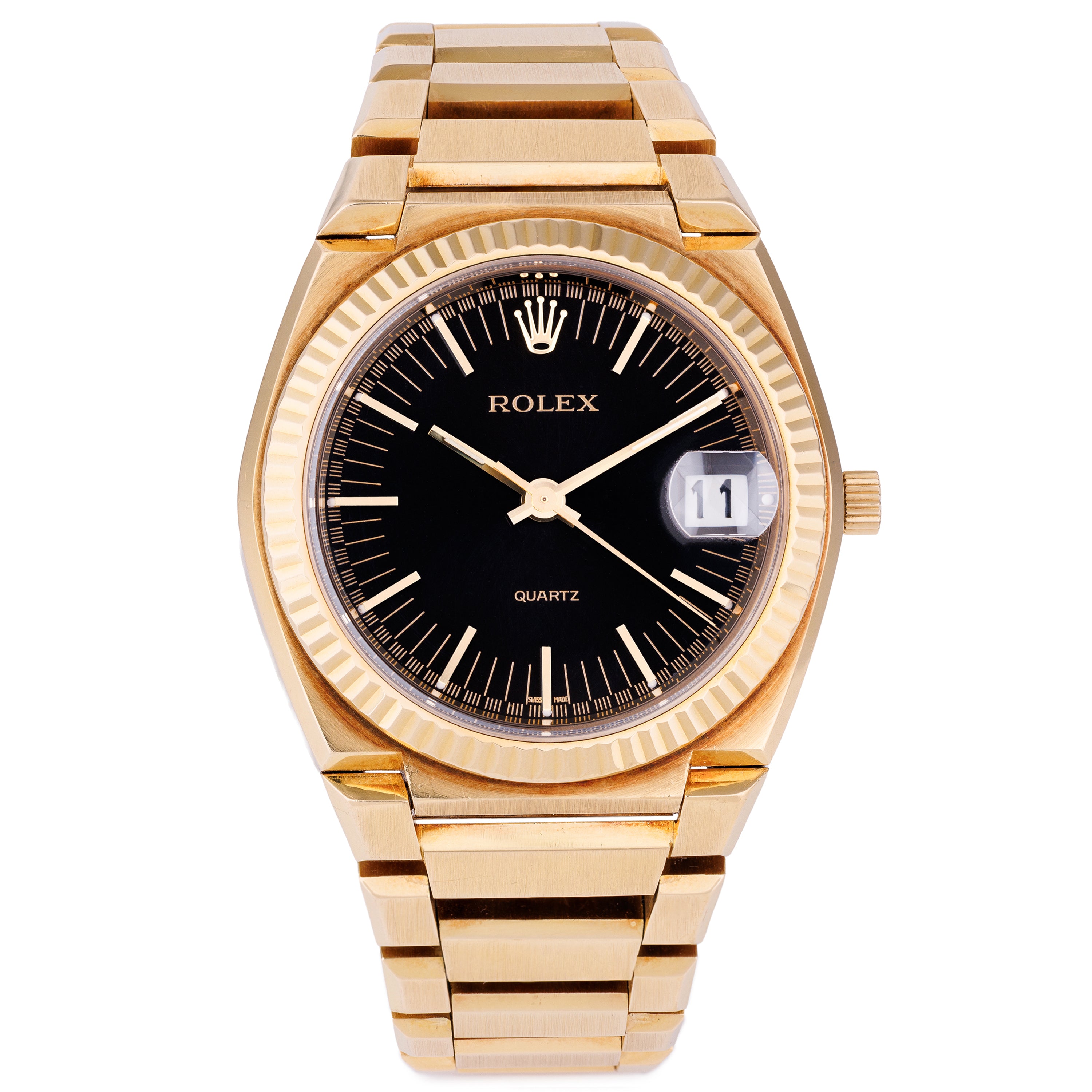 Rolex Oyster Quartz Texano | REF. 5100 | 18k Yellow Gold | Box & Papers