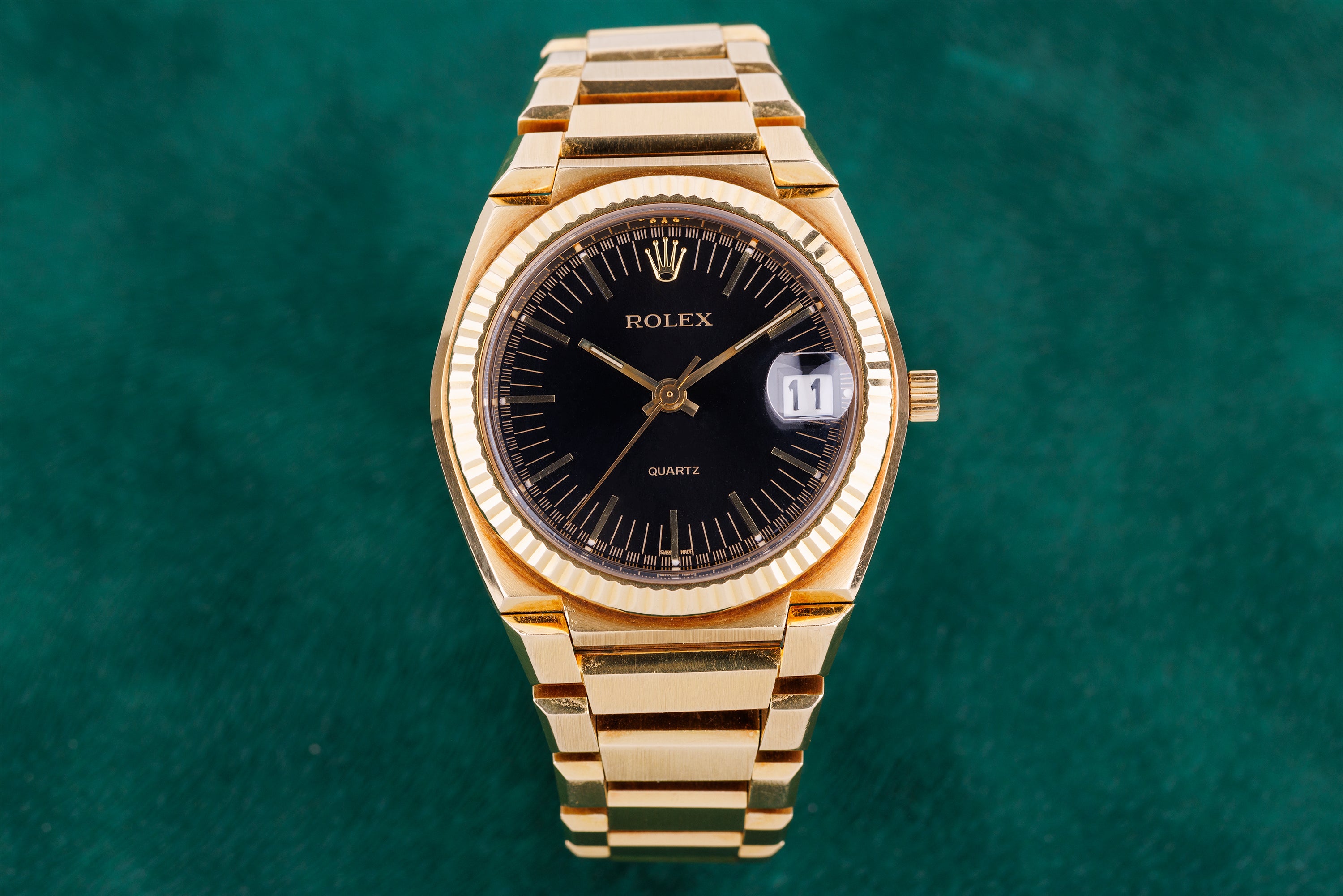Rolex Oyster Quartz Texano | REF. 5100 | 18k Yellow Gold | Box & Papers