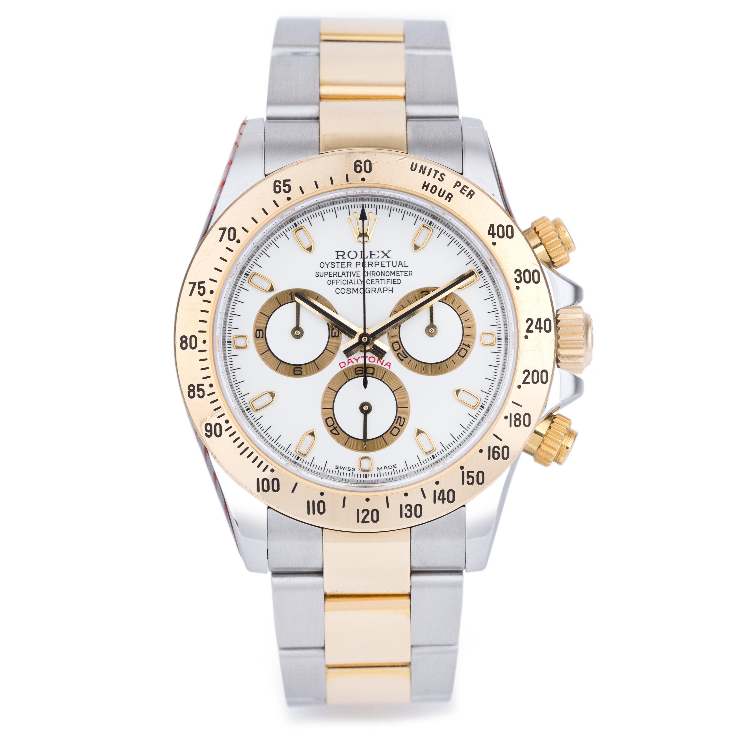 Rolex Daytona | REF. 116523 | Stainless Steel & 18k Yellow Gold | White Dial | 2025 Rolex Service Papers