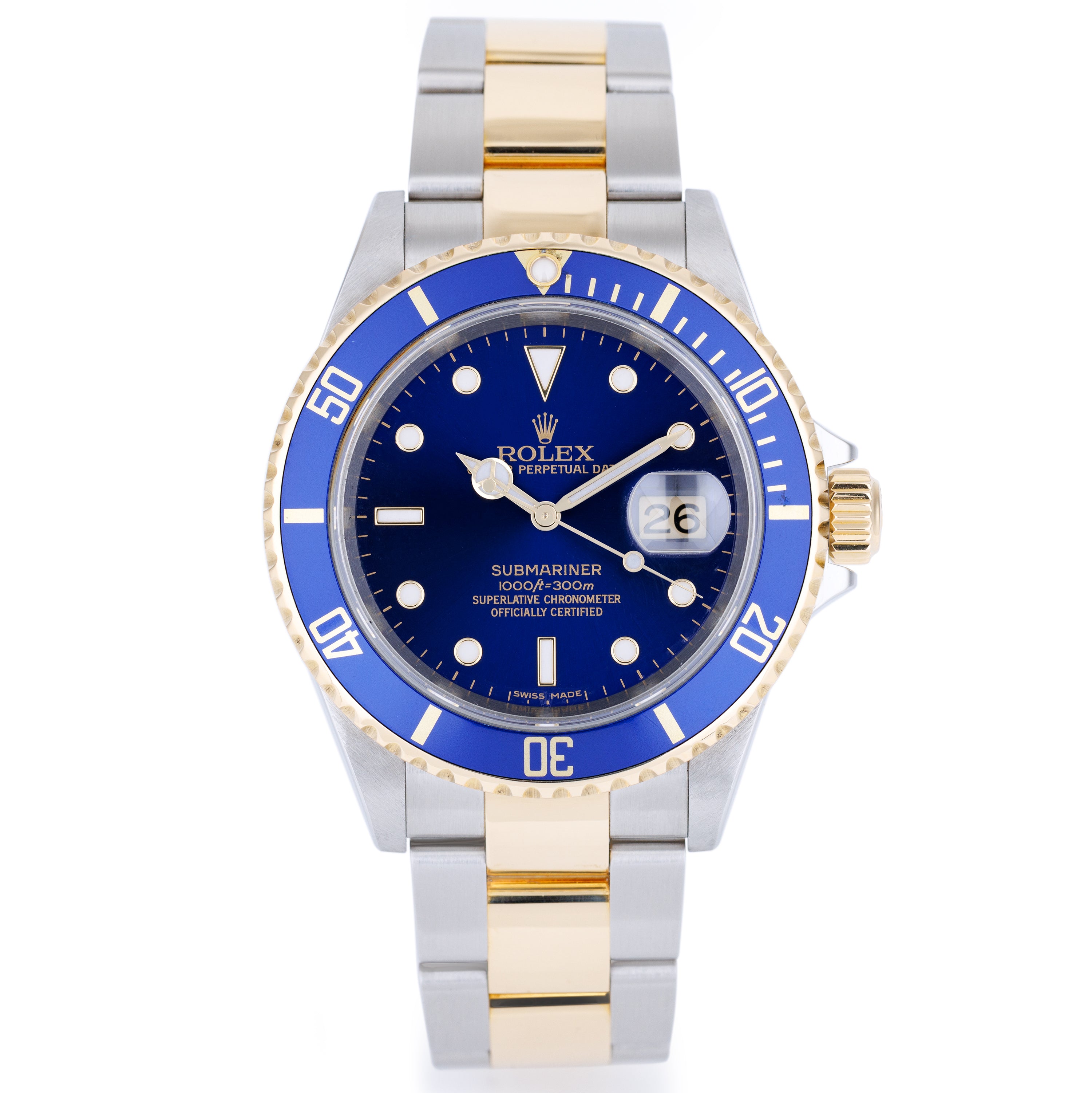 Rolex Submariner | REF. 16613 | Blue Dial | Stainless Steel & 18k Yellow Gold | Box & Papers | 2007