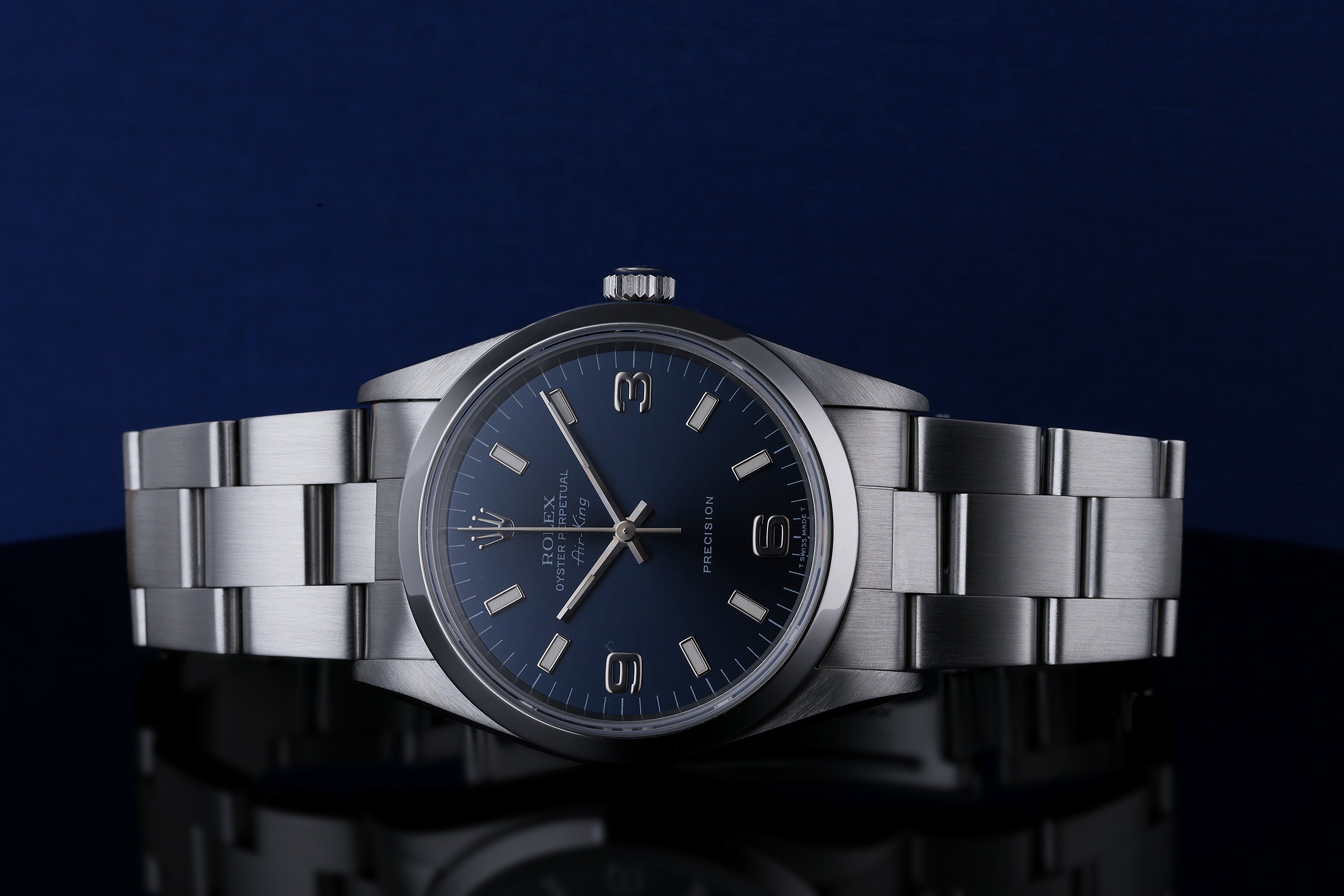 Rolex Air-King | REF. 14000 | Blue Dial | 34mm | Stainless Steel | Box & Papers | 1997