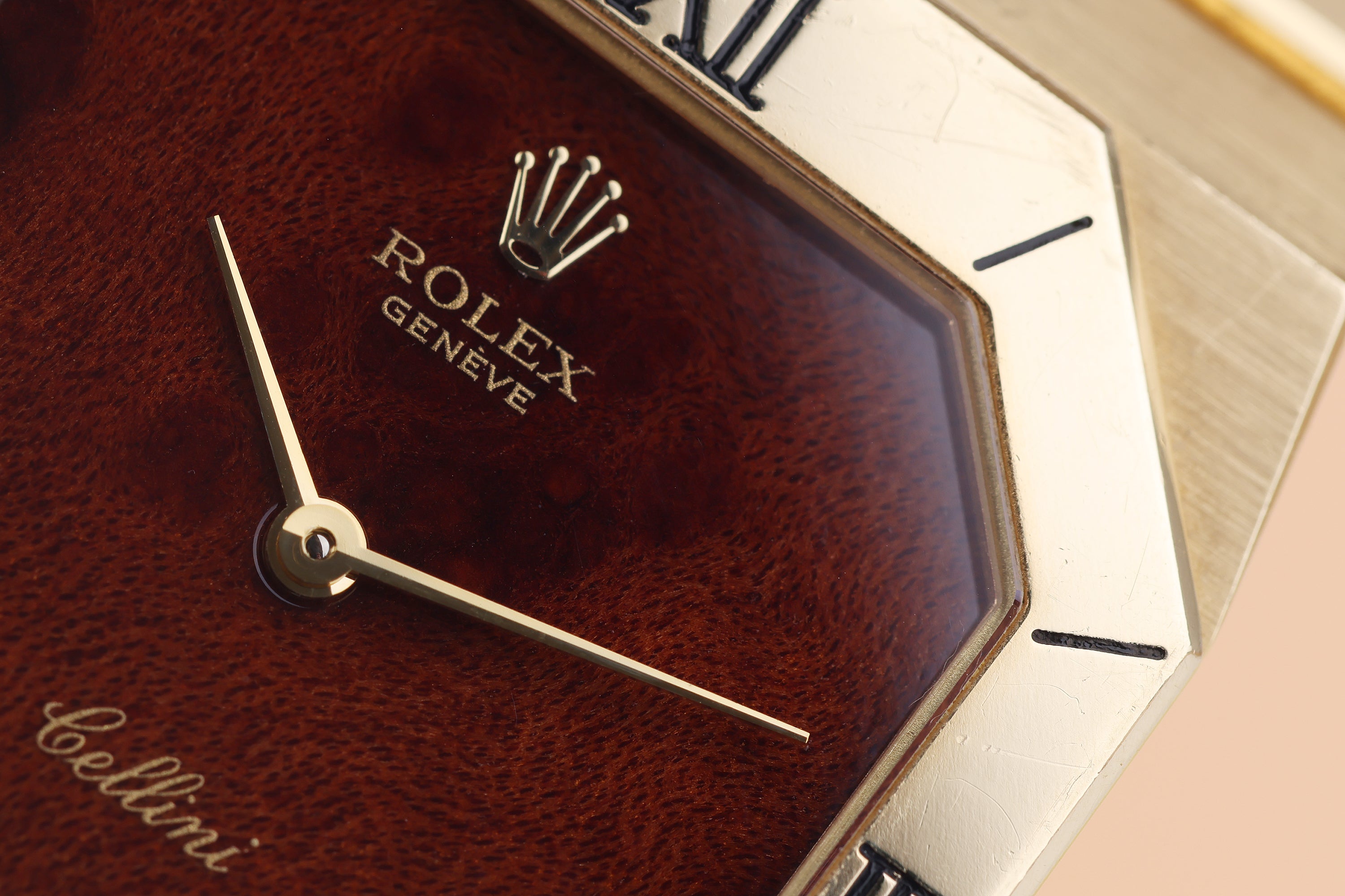 Rolex Cellini Vintage | REF. 4350 | Wood Dial | 18k Yellow Gold