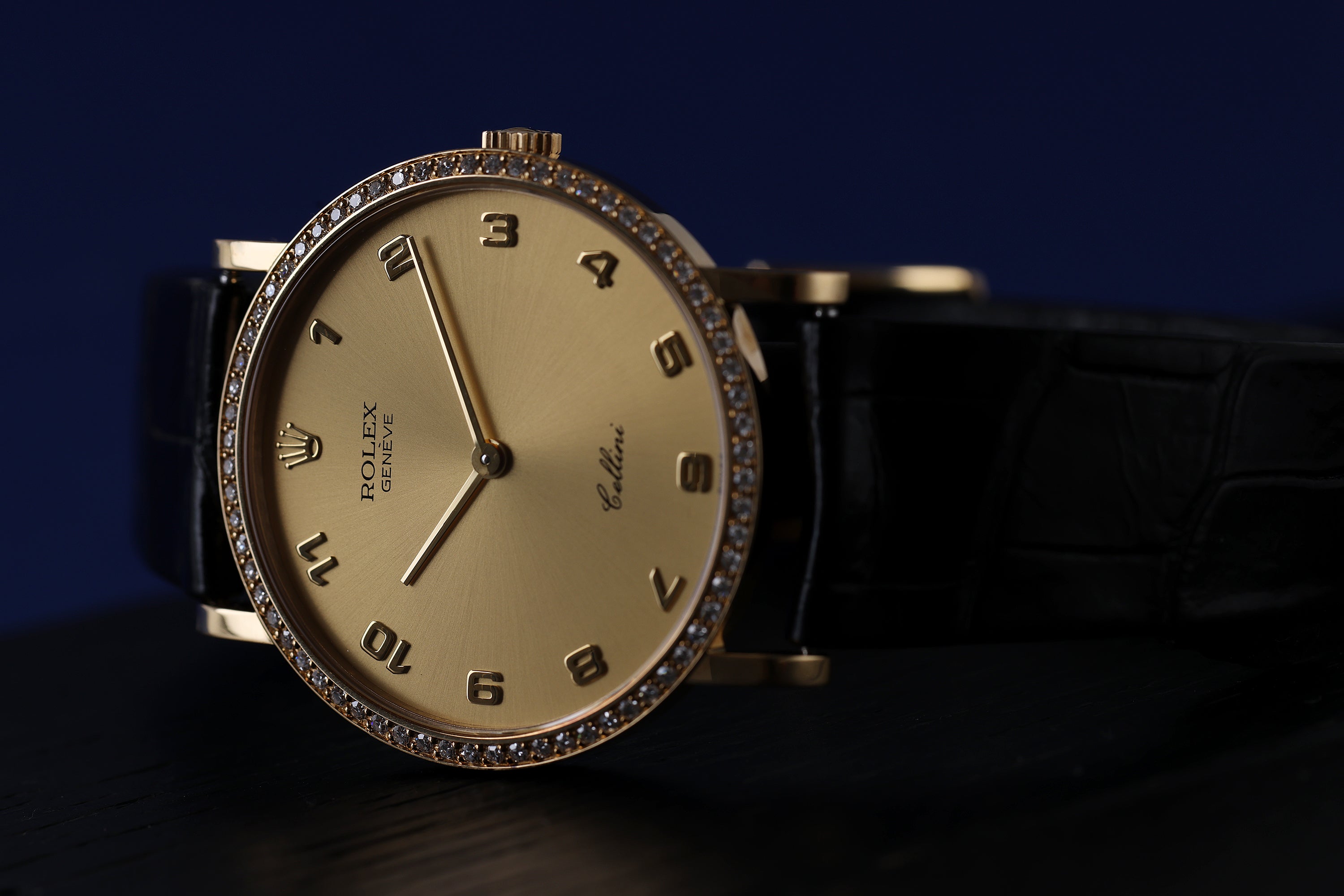 Rolex Cellini | REF. 5114 | Diamond Bezel | Manual Wind | 18k Yellow Gold | 32.5mm | 1995