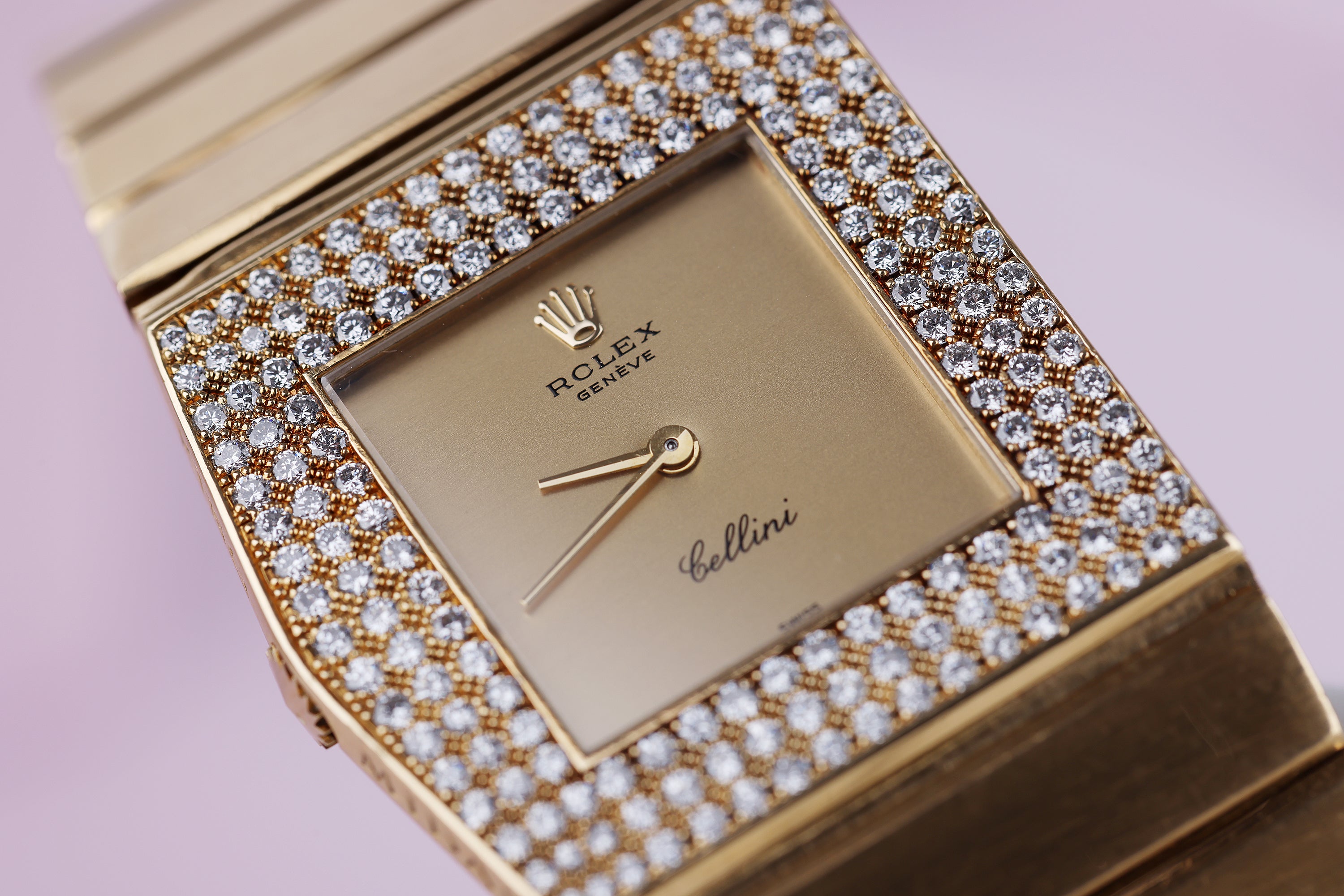 Rare Rolex King Midas Cellini | REF. 4609 | Diamond Bezel | 28mm | 18k Yellow Gold | 1975