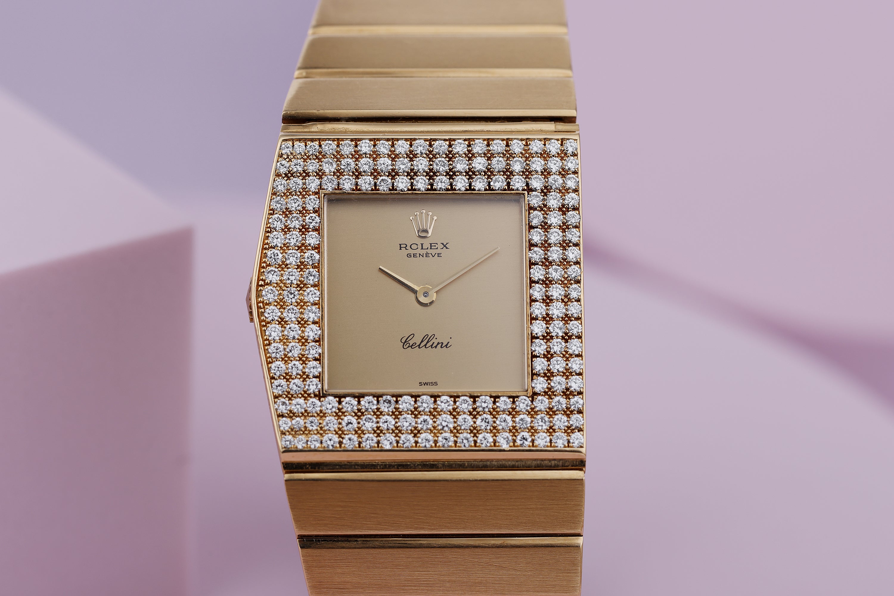 Rare Rolex King Midas Cellini | REF. 4609 | Diamond Bezel | 28mm | 18k Yellow Gold | 1975