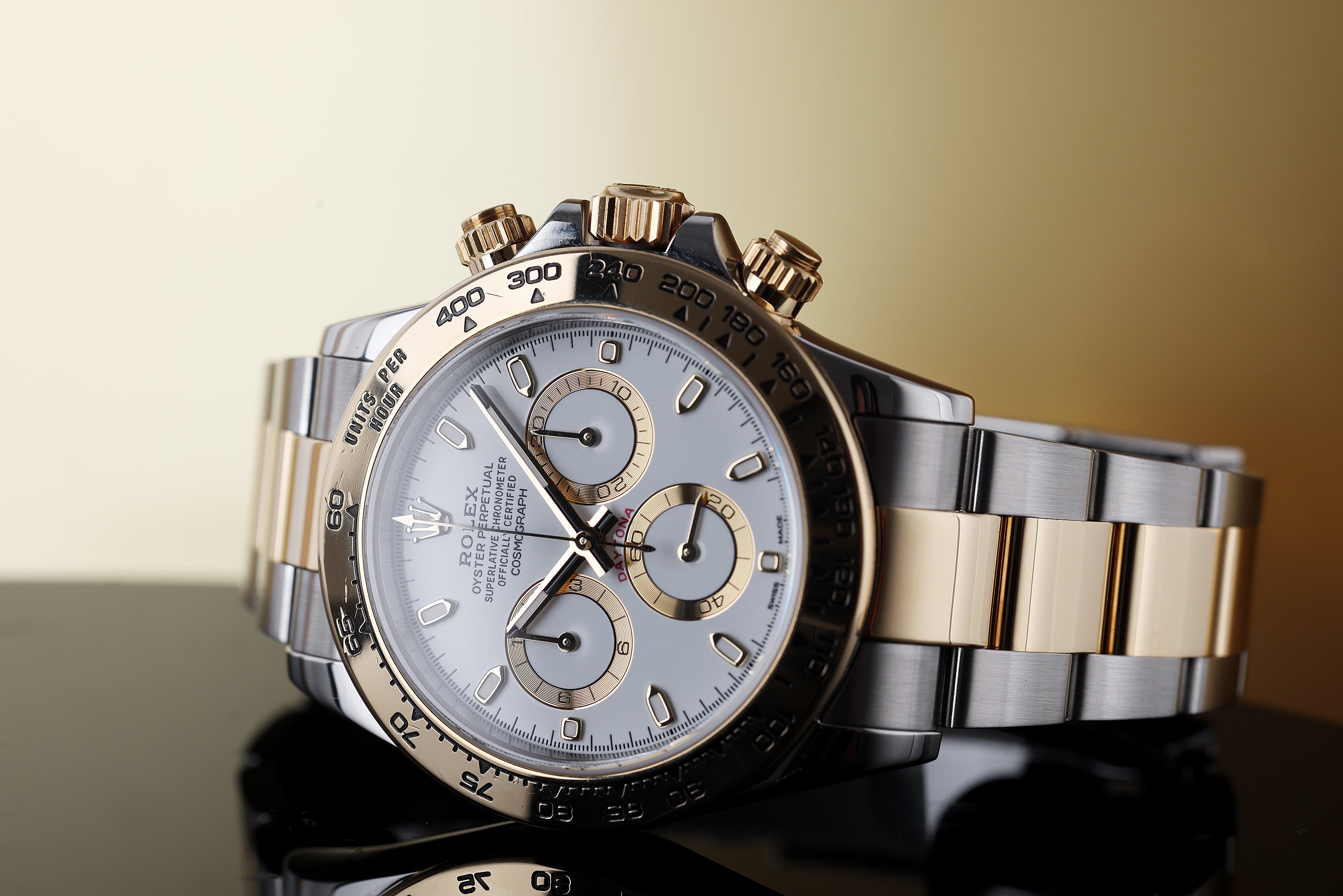 Rolex Daytona | REF. 116503 | Stainless Steel & 18k Yellow Gold | White Dial | Rolex Service Papers