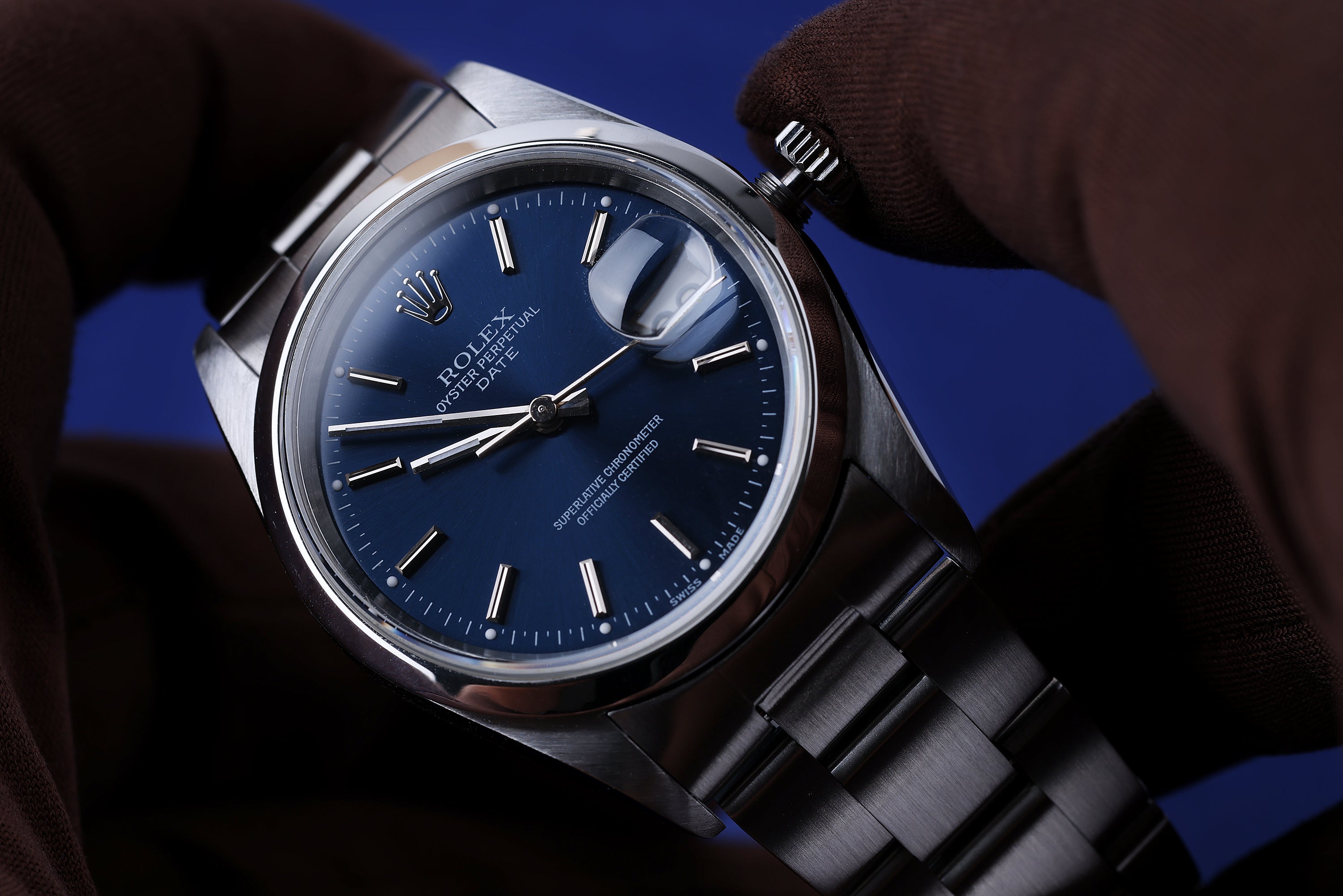 Rolex Date 34mm | REF. 15210 | Blue Dial | Smooth Bezel | Stainless Steel | 2002
