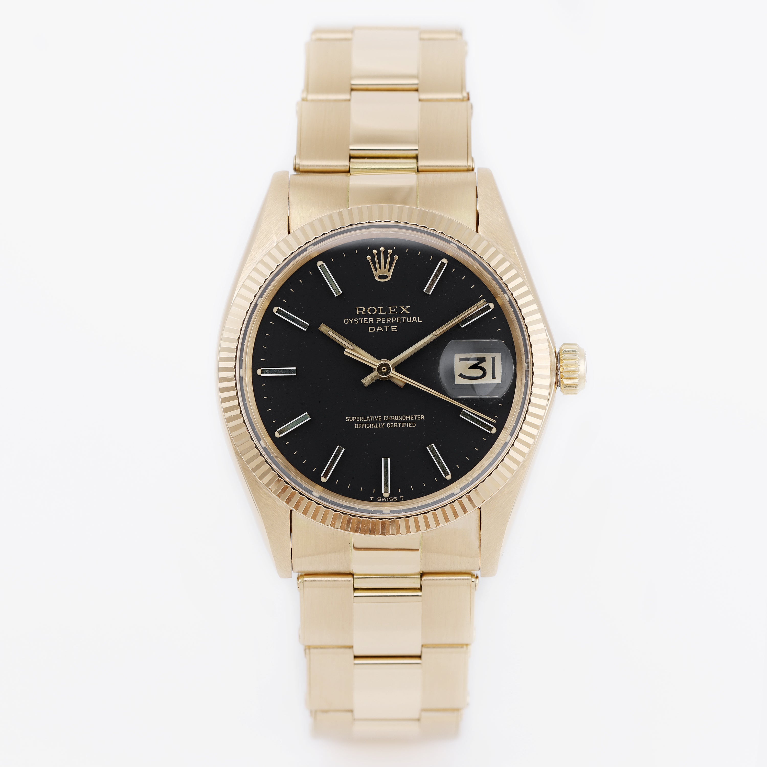 Rolex Date | REF. 1503 | Black Dial | 18k Yellow Gold | 34mm | 1974