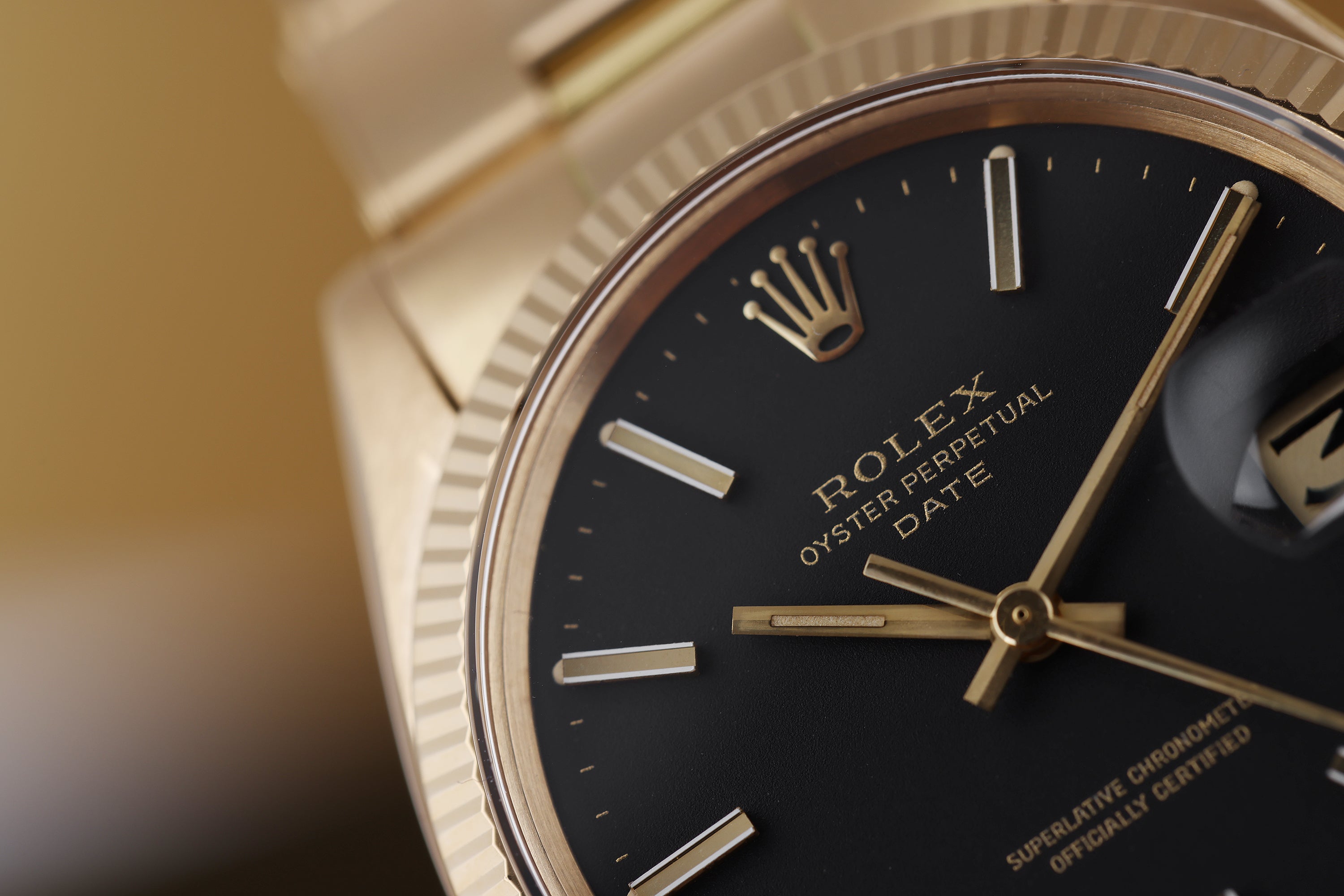 Rolex Date | REF. 1503 | Black Dial | 18k Yellow Gold | 34mm | 1974