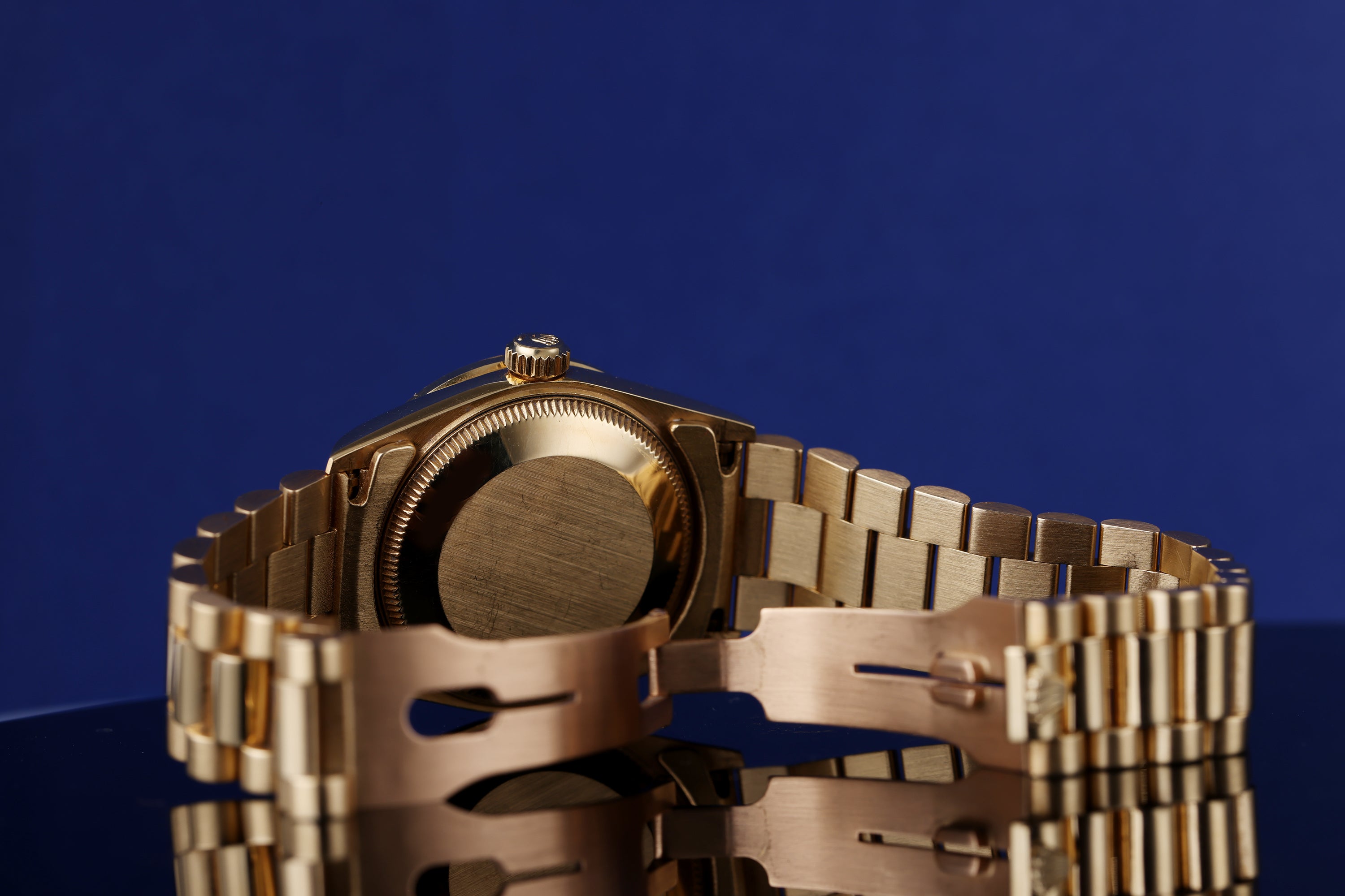 Rare Rolex DateJust Midsize | REF. 68288 | Lapis Lazuli Diamond Dial | 18k Yellow Gold | 1991