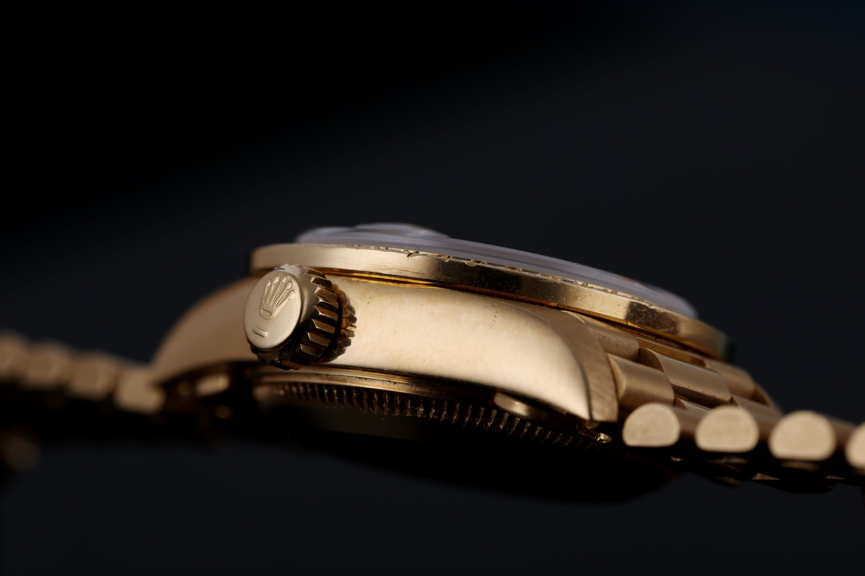 Factory Rolex Lady DateJust 69138 Lapis Lazuli Diamond 18K Yellow Gold