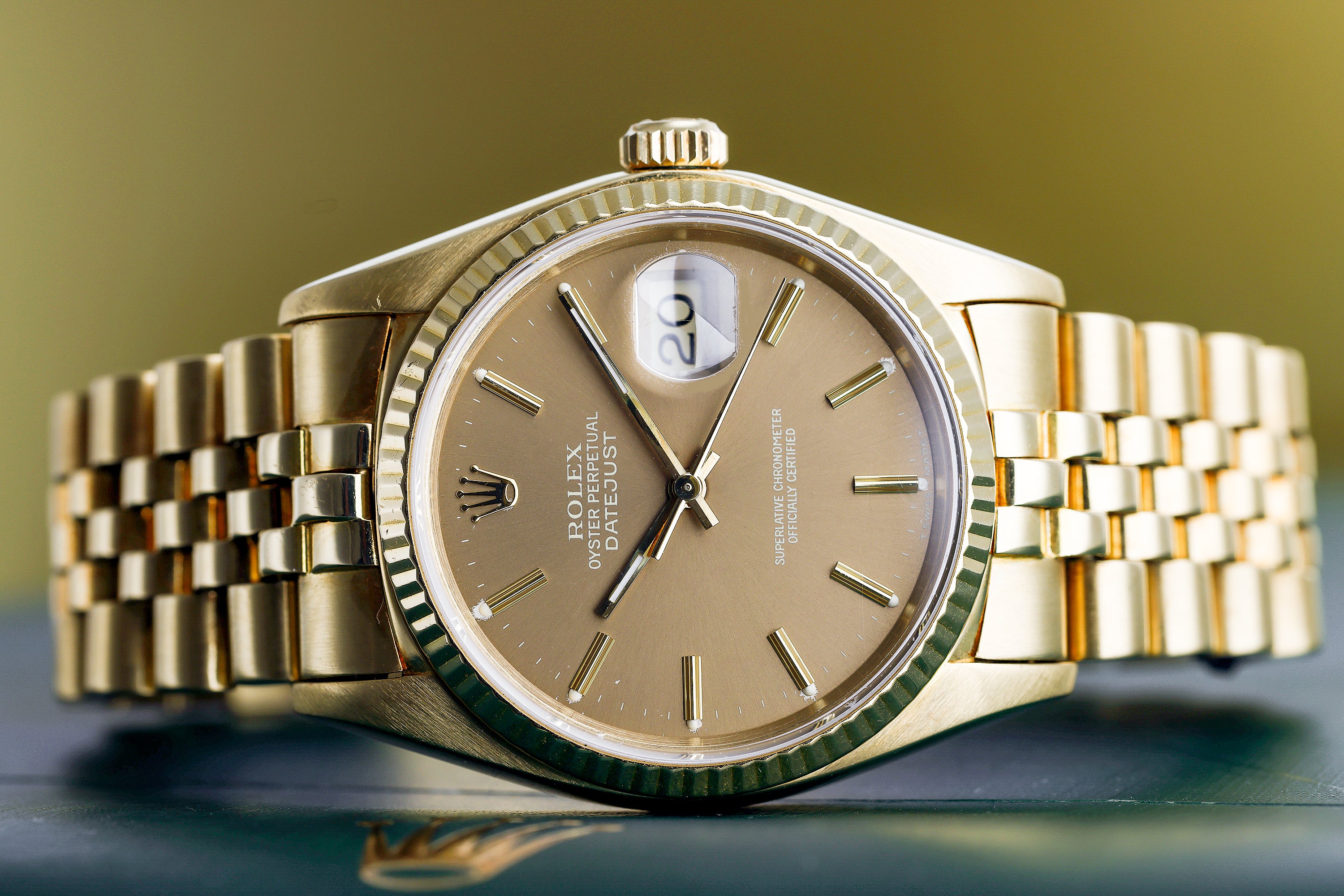Rolex DateJust | REF. 16018 | Bronze Champagne 'Ghost' Dial | 18k Yellow Gold | 1979