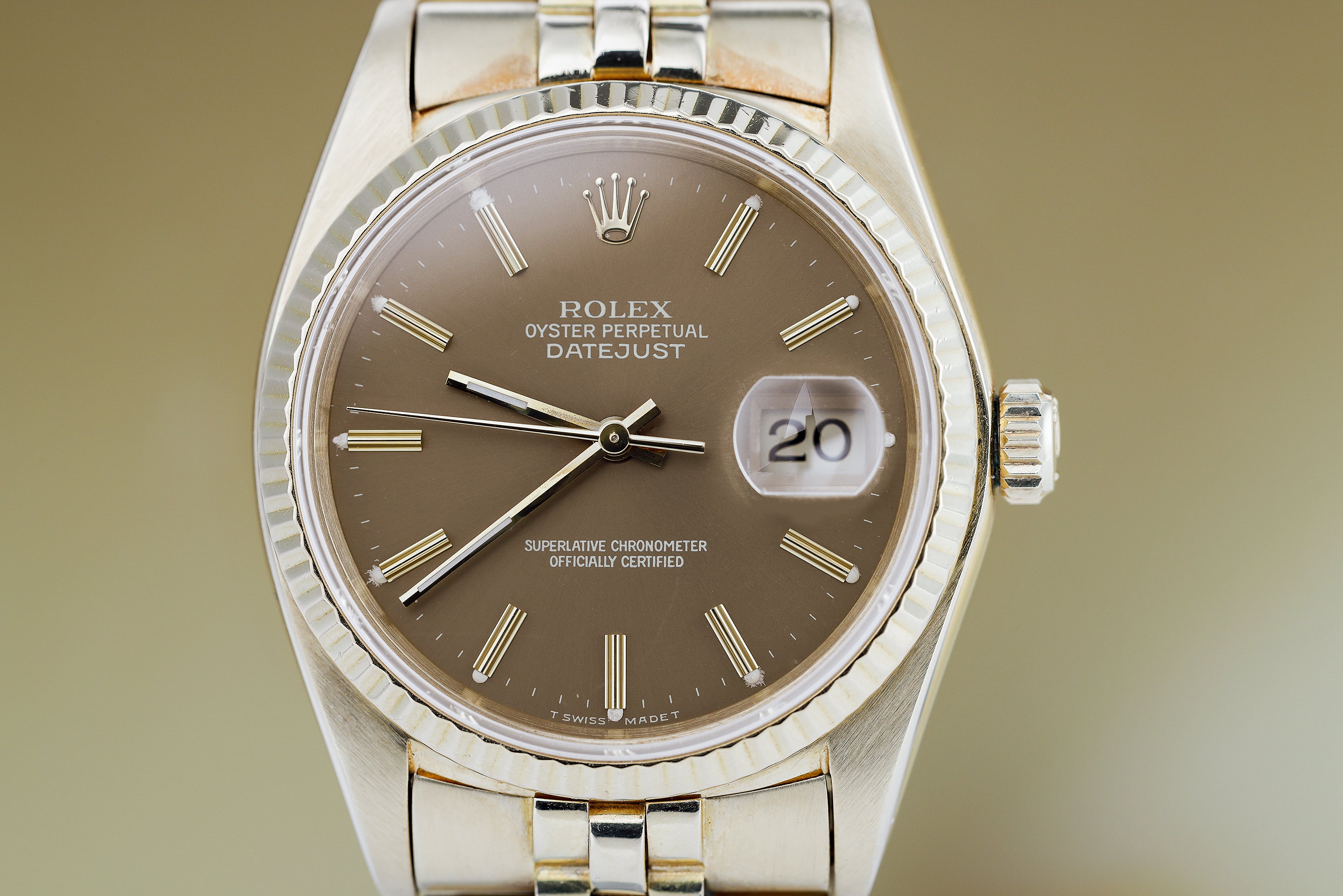 Rolex DateJust | REF. 16018 | Bronze Champagne 'Ghost' Dial | 18k Yellow Gold | 1979